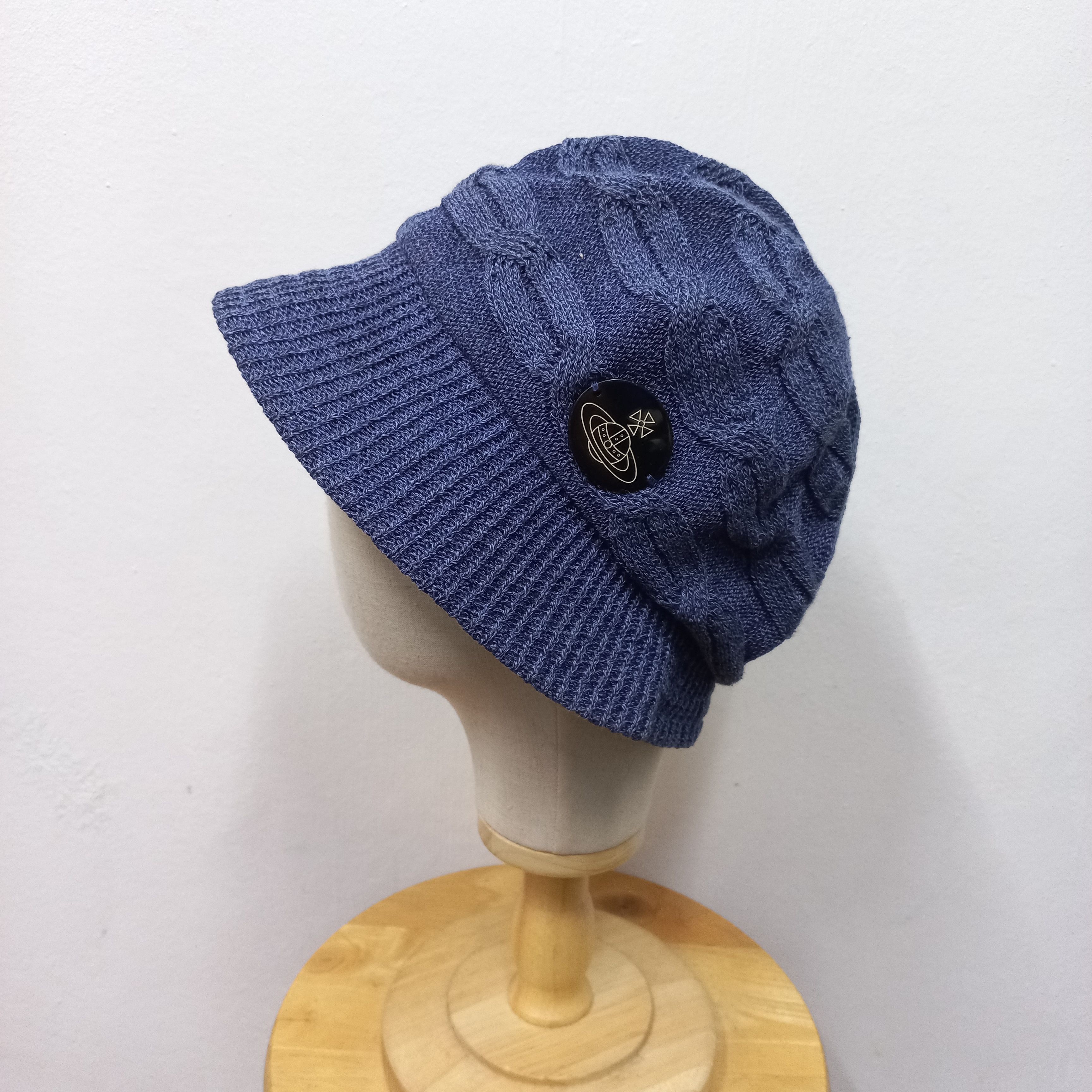 Vivienne Westwood 💥Vintage vivienne westwood orb logo visor knit hat Size ONE SIZE - 5 Thumbnail