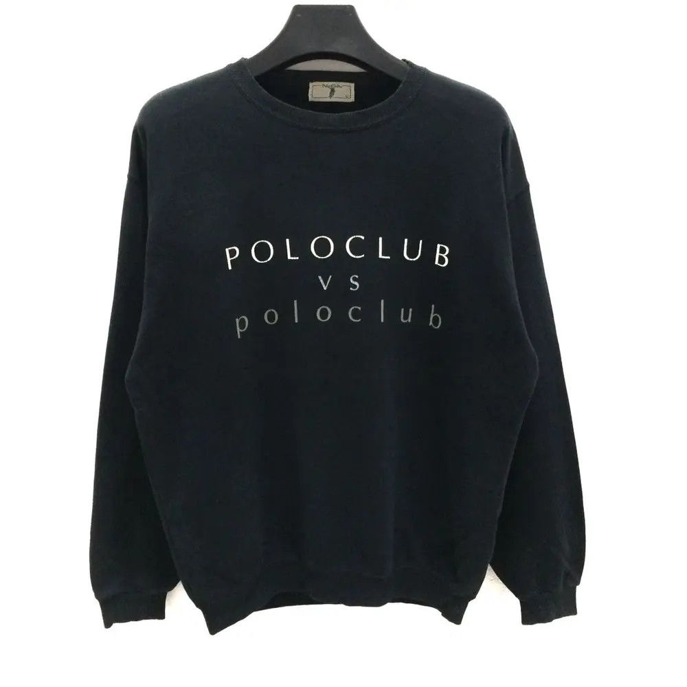 Vintage Vintage POLO CLUB Spell Out Sweatshirt Size US L / EU 52-54 / 3 - 1 Thumbnail