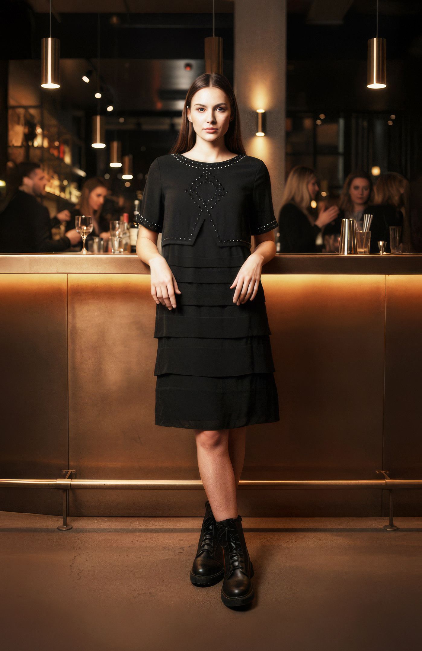 Barbara Bui Barbara Bui Paris Black Knee‑Length Cocktail Dress Size M / US 6-8 / IT 42-44 - 1 Thumbnail