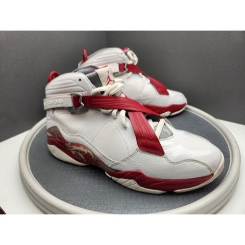 Jordan Brand Air Jordan mens 11.5 Retro 8.0 Retro White Red amazing condi Size US 11.5 / EU 44-45 - 1 Thumbnail