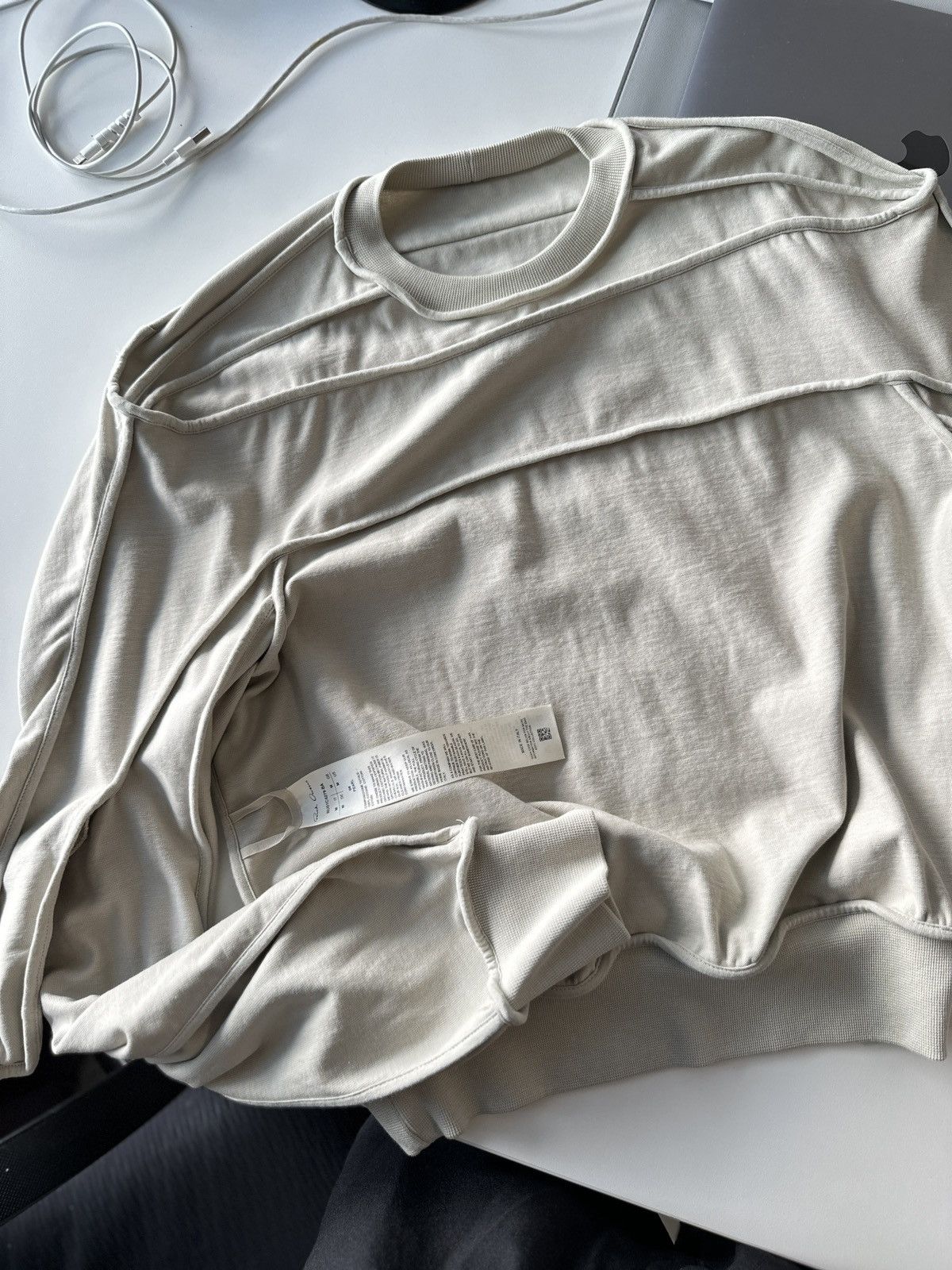 Rick Owens Rick Owens Geth Sweatshirt Pearl Size US M / EU 48-50 / 2 - 6 Thumbnail