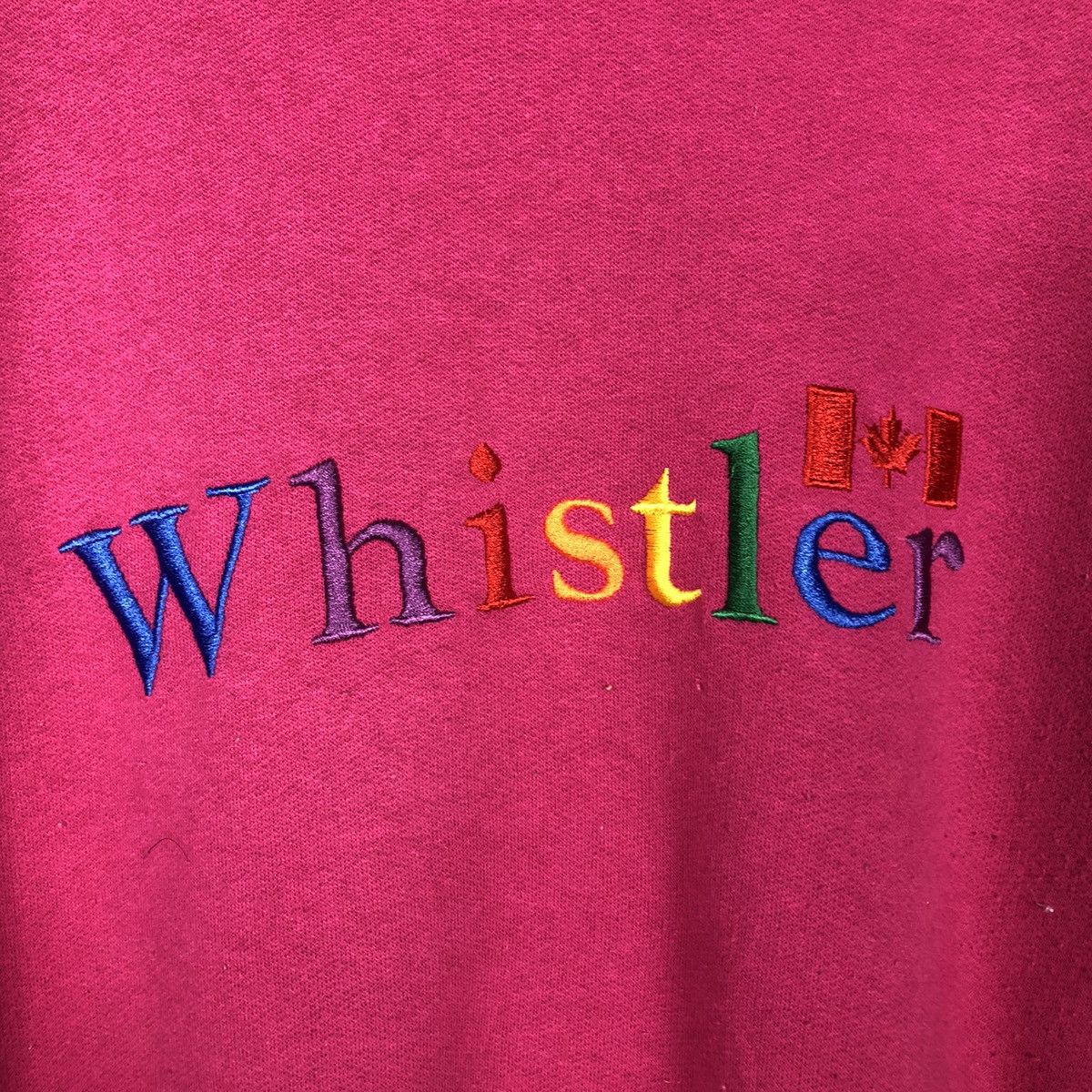 Japanese Brand × Vintage 📌Vintage Sweatshirt Whistler Canada Big Logo Embroidered Size US L / EU 52-54 / 3 - 13 Thumbnail