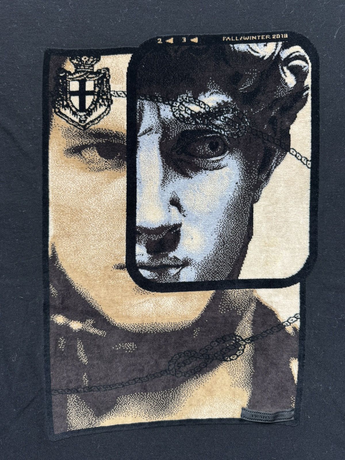 Prada Prada Milano fw2018 face print black t shirt size small Size US S / EU 44-46 / 1 - 2 Thumbnail
