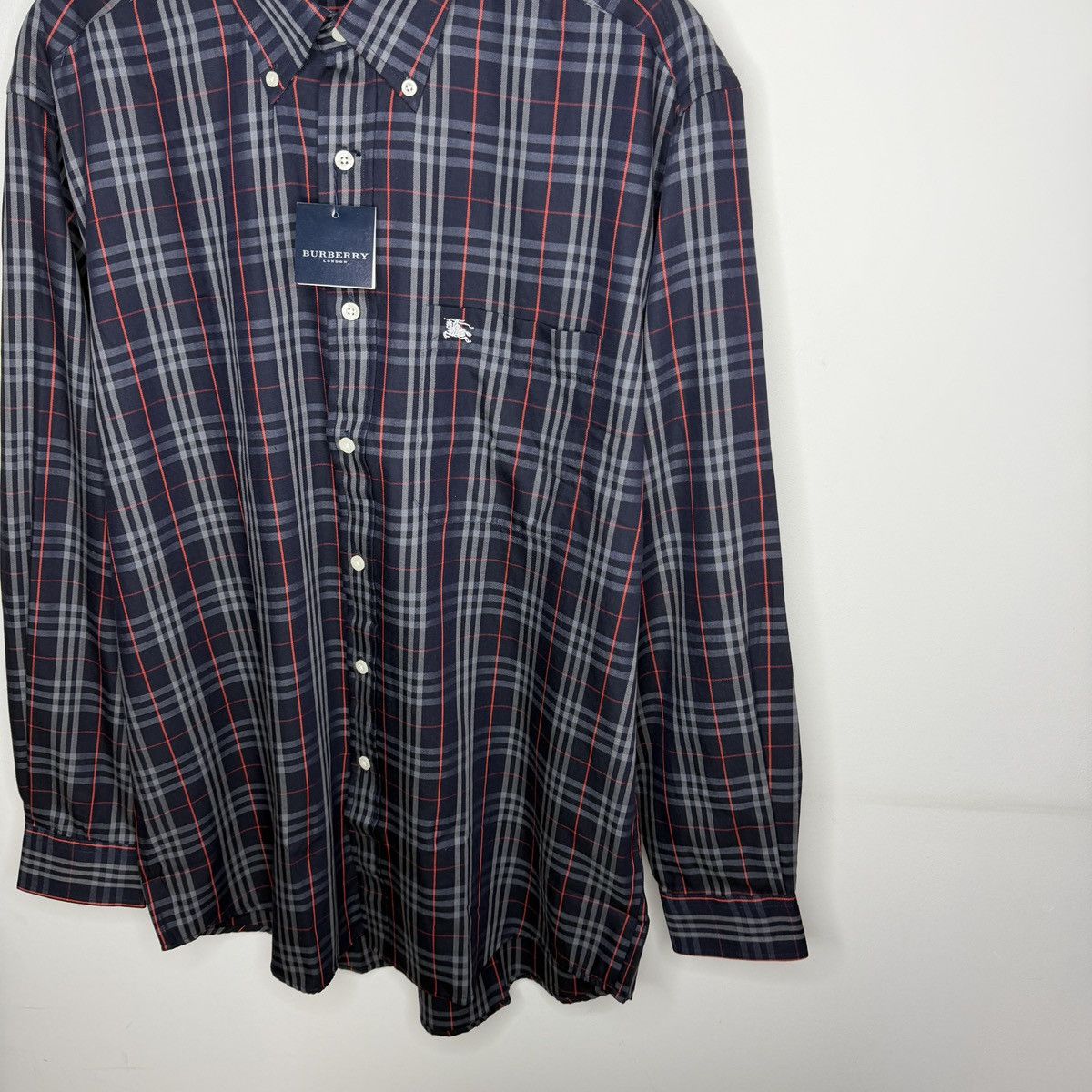 Burberry Burberry Nova Check Navy Checkered Shirt Button Up BRAND NEW Size US M / EU 48-50 / 2 - 4 Thumbnail