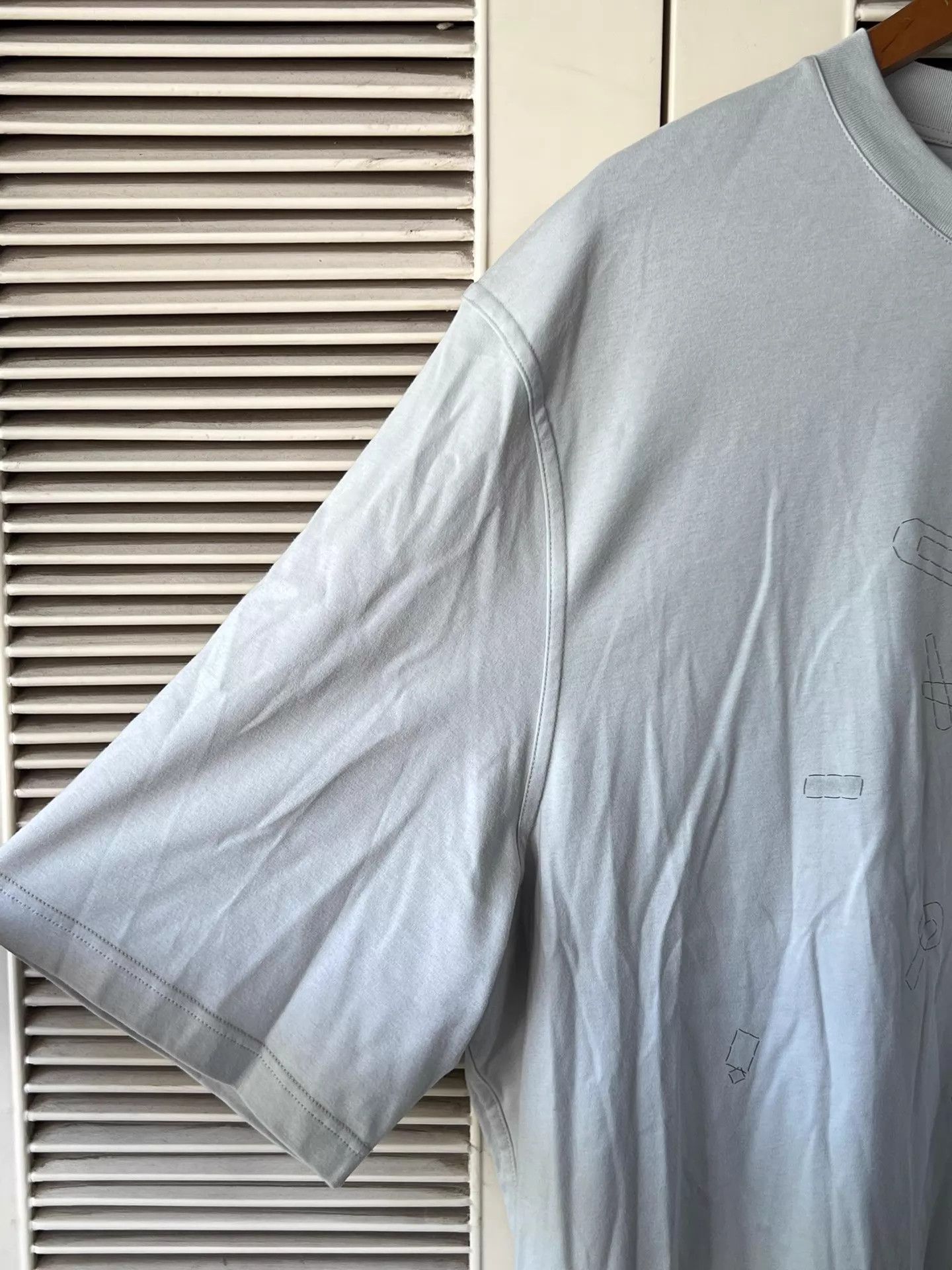 Hermes Hermès Men's Short Sleeve Tee Fog Gray XL Horse Motif Size US XL / EU 56 / 4 - 4 Thumbnail