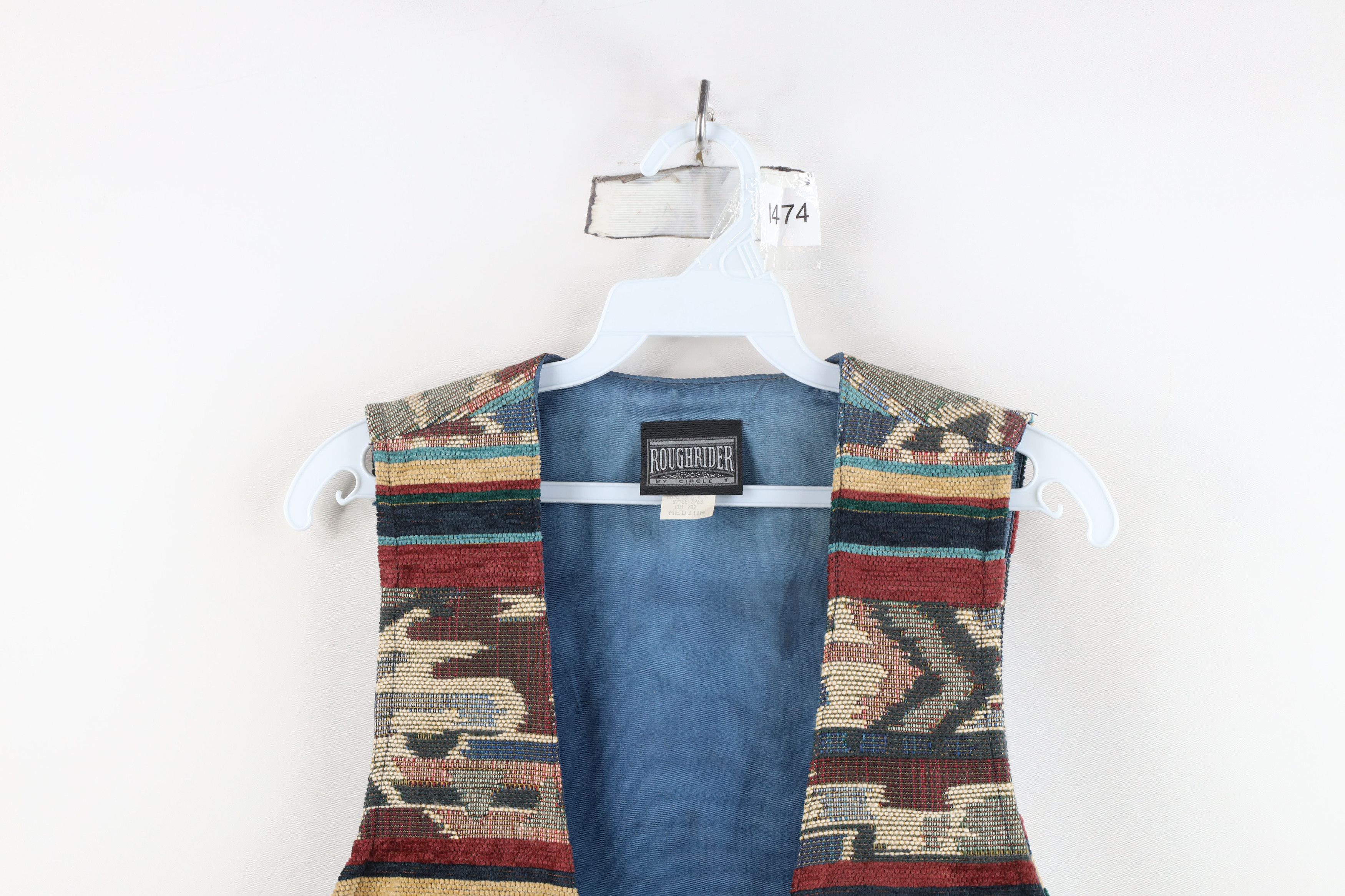 Vintage Vintage 90s Rockabilly Southwestern Cowgirl Vest Jacket USA Size M / US 6-8 / IT 42-44 - 2 Thumbnail