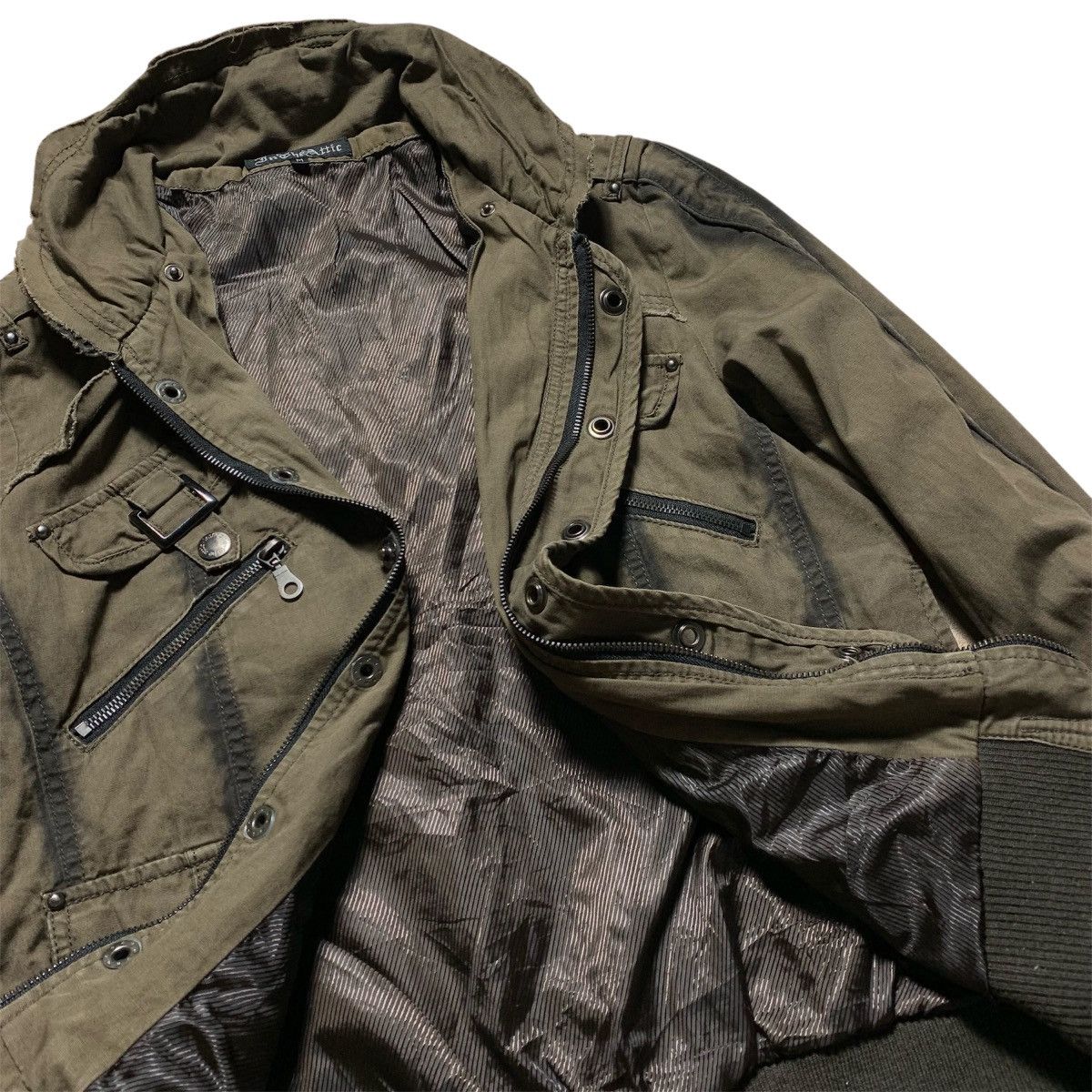 In The Attic Bondage Vkei Style Bono Multi Pocket Jacket
