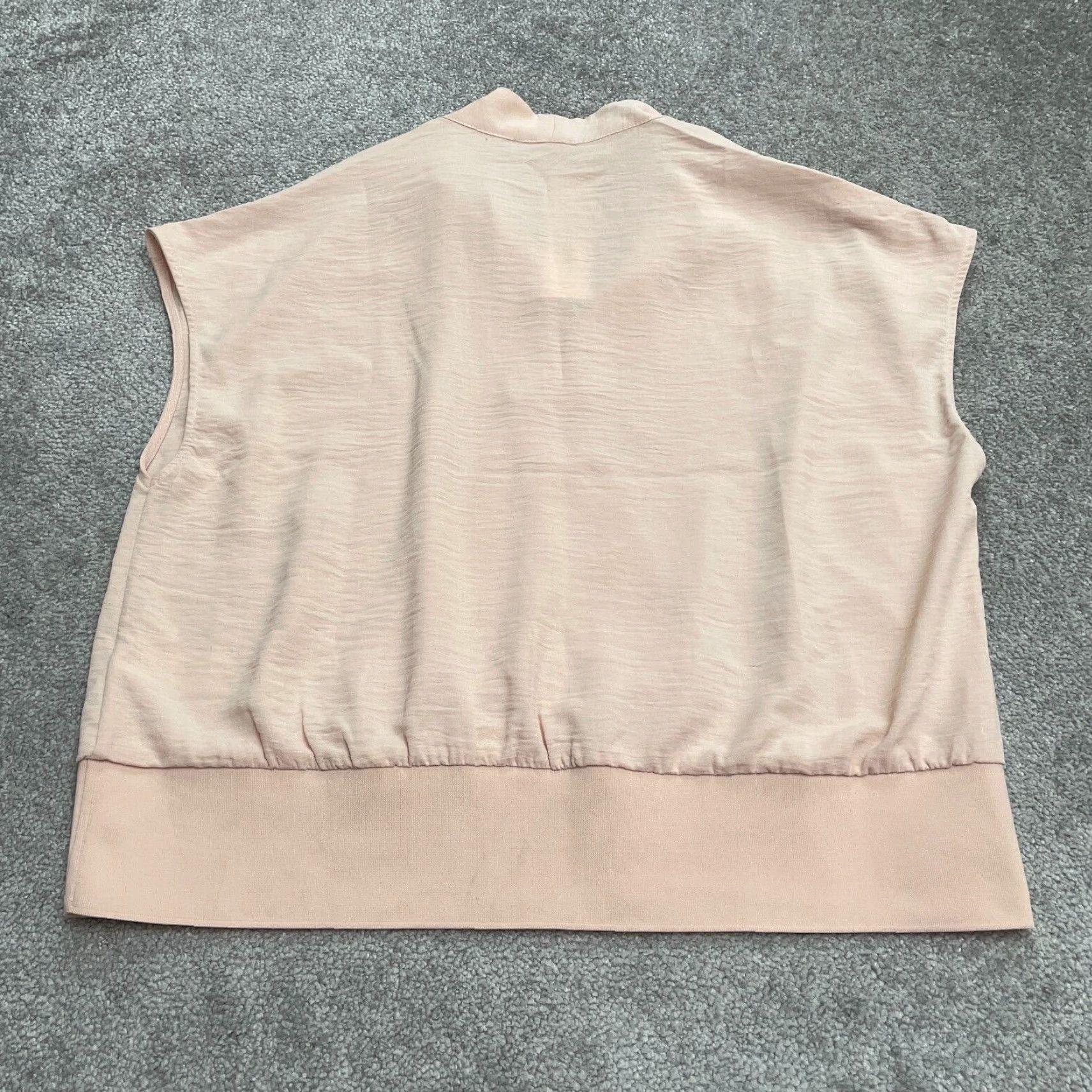 Calvin Klein Calvin Klein Blouse Womens XL Light Pink Sleeveless V-Neck Wrap Work Casual Size XL / US 12-14 / IT 48-50 - 2 Thumbnail