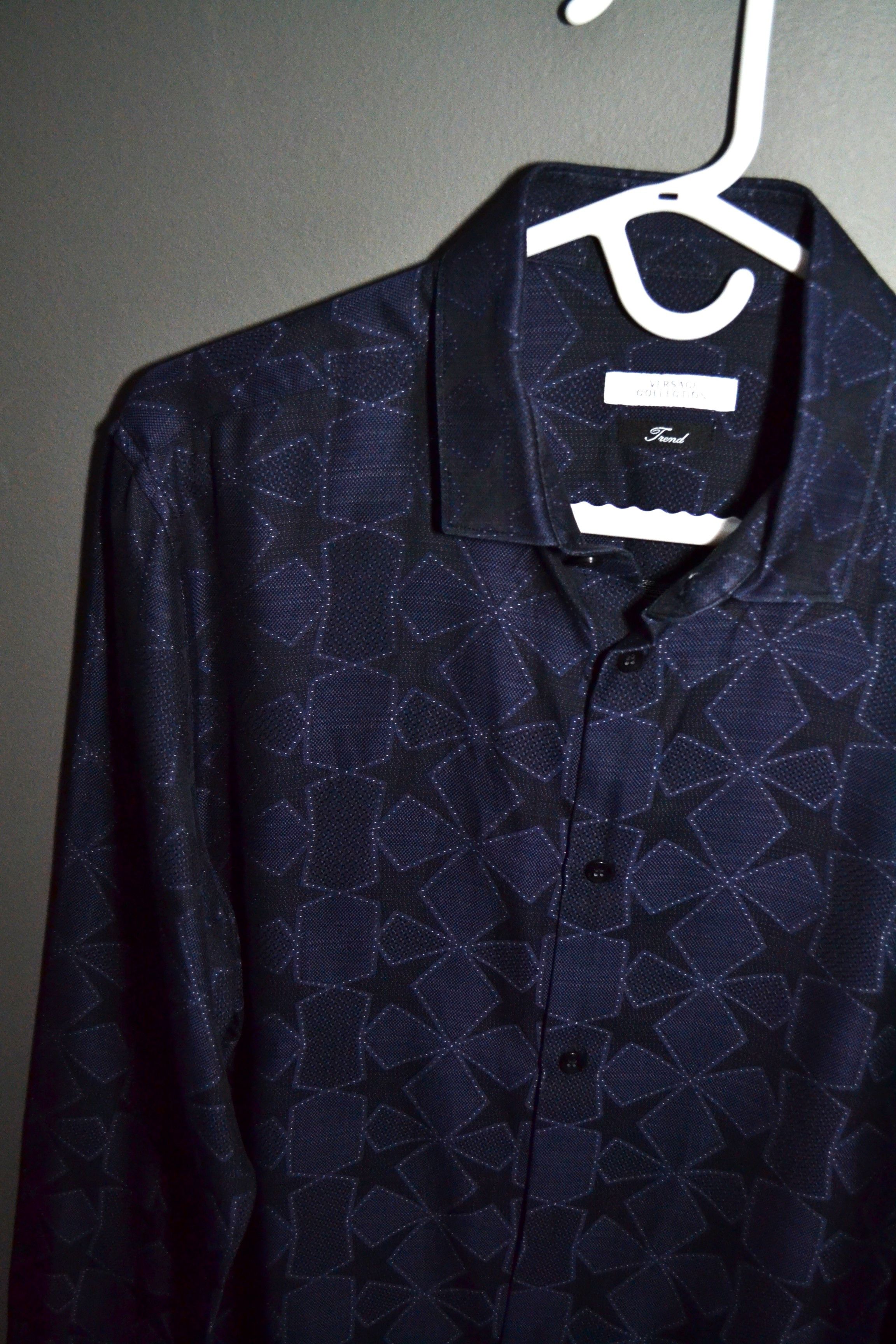 Versace Versace Collection Trend 16 41 M Size Star Pattern Shirt Size US M / EU 48-50 / 2 - 1 Thumbnail