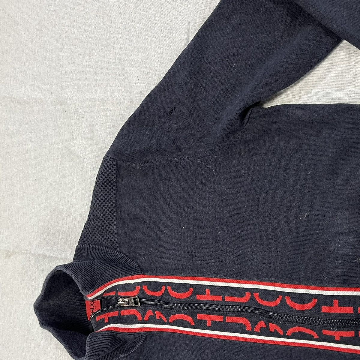 Hugo Boss Hugo Boss navy sweater jumper zip up Size US M / EU 48-50 / 2 - 6 Thumbnail