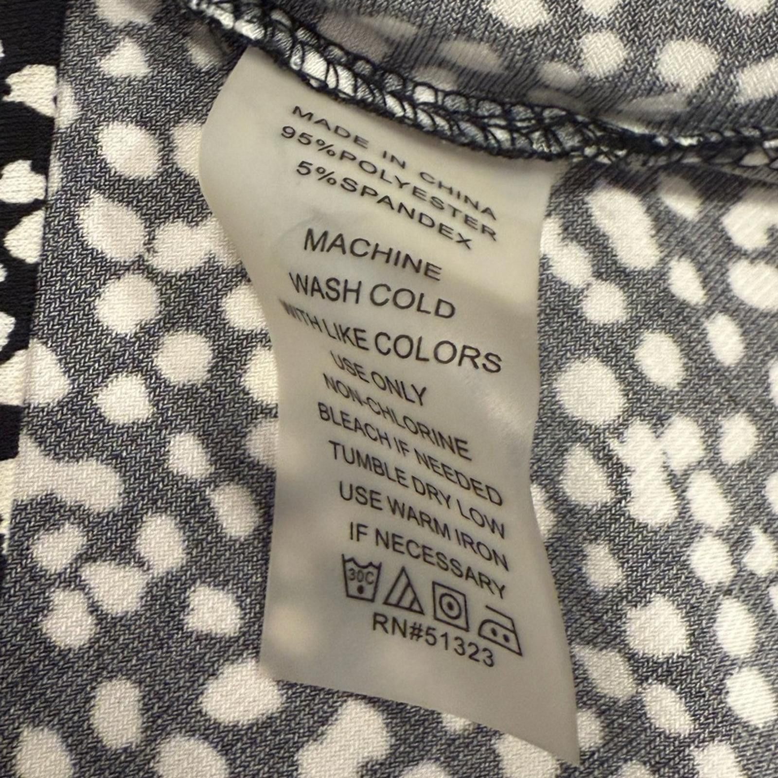 Vince Camuto Vince Camuto black & white polka dot sleeveless midi dress M Size M / US 6-8 / IT 42-44 - 7 Thumbnail