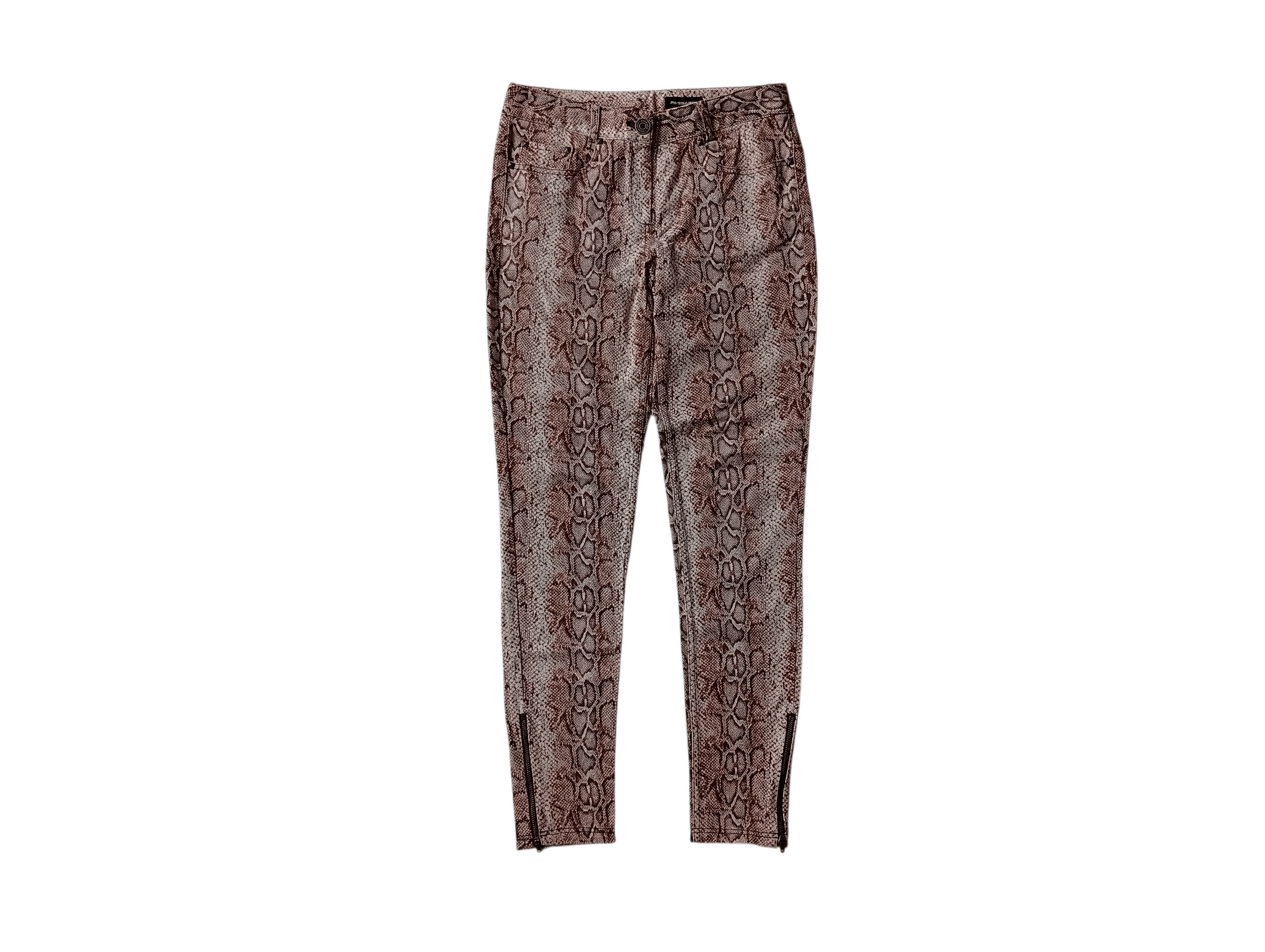 Japanese Brand Pasardi zip python snake skinny pants Size 28" / US 6 / IT 42 - 1 Thumbnail