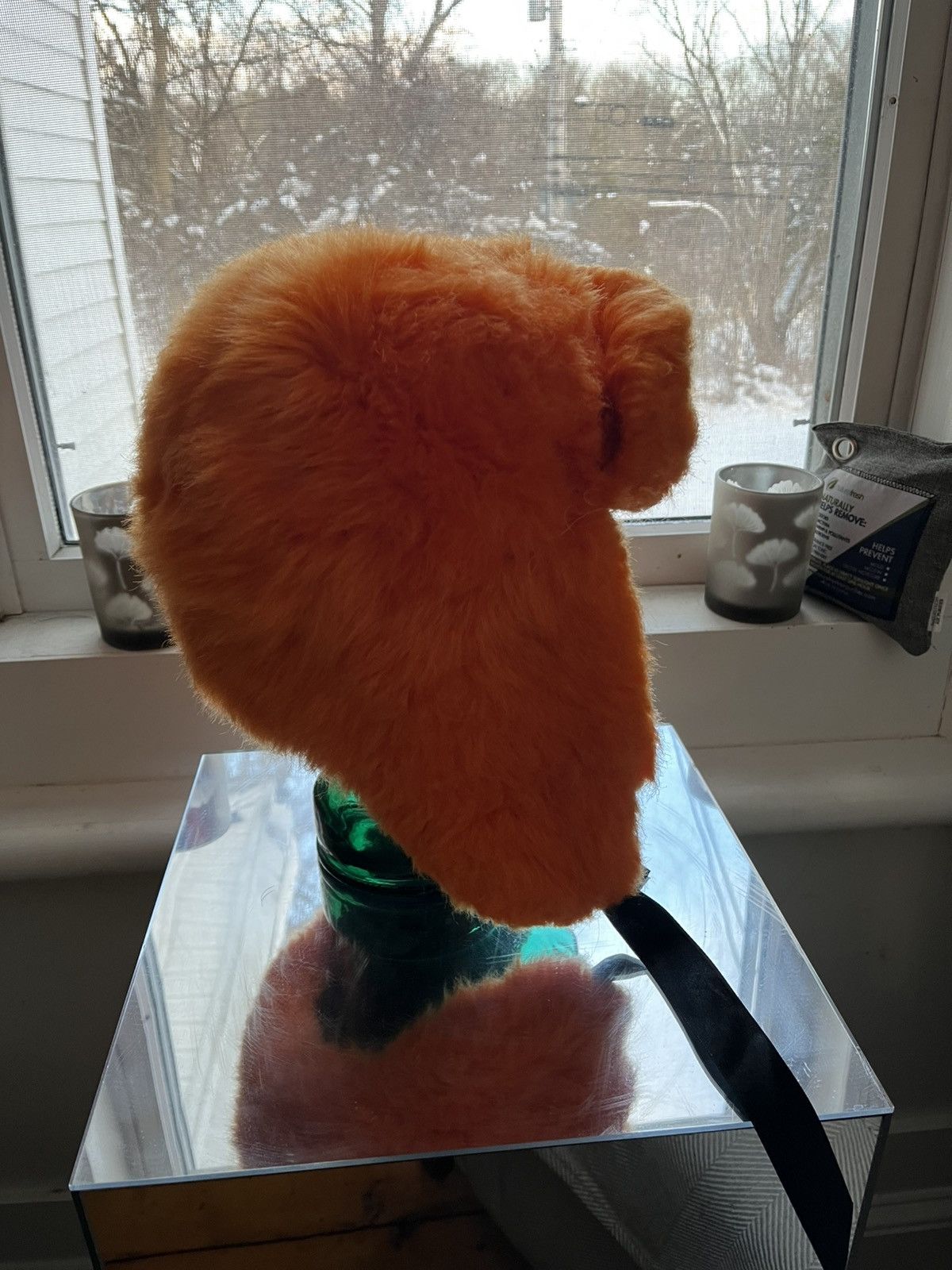 Other SO Faux Shearling Hunters Hat ORANGE Size ONE SIZE - 2 Thumbnail