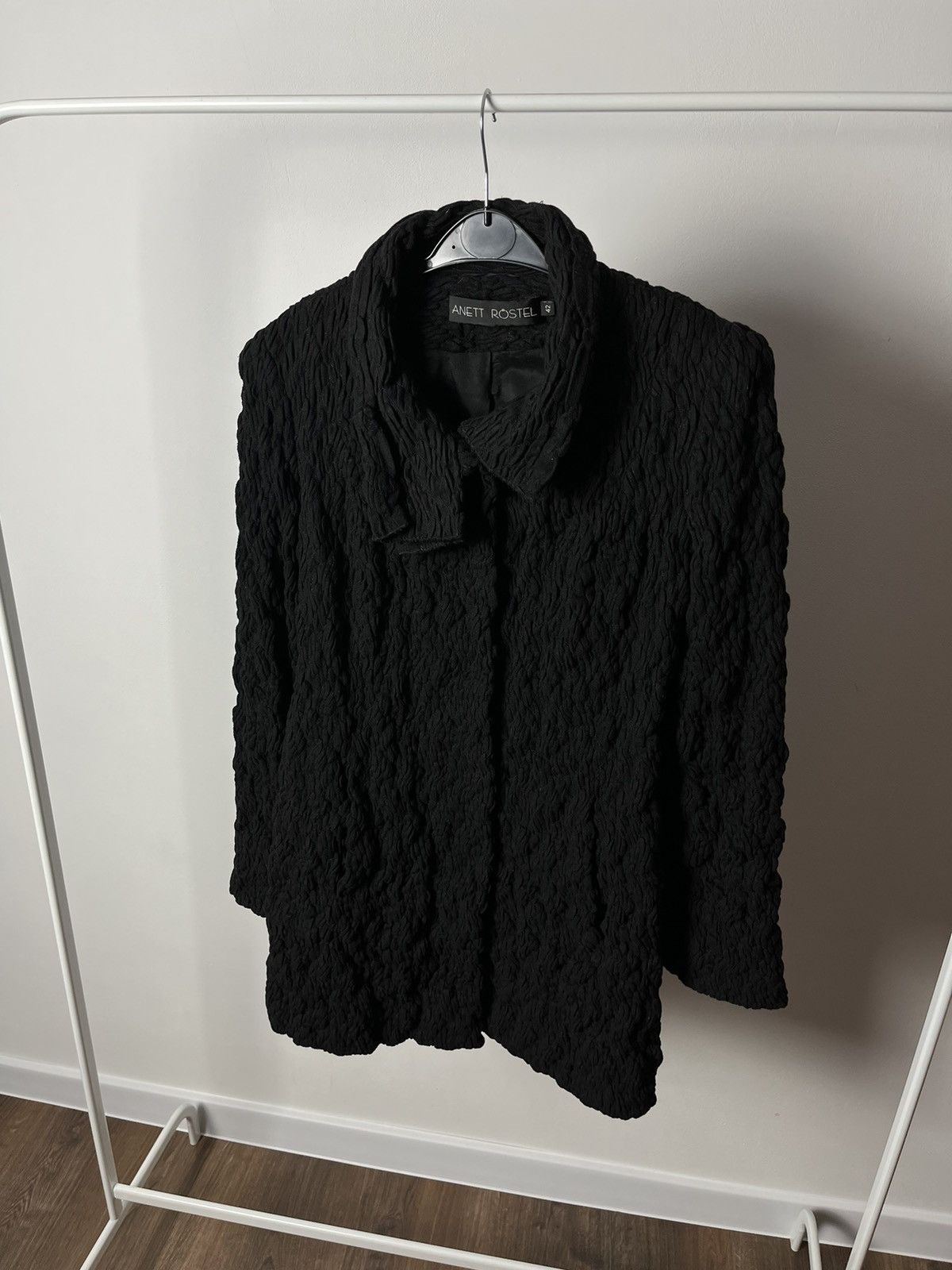 Other Anett Rostel Avant Garde Wool Knit Coat Jacket Size L / US 10 / IT 46 - 1 Thumbnail