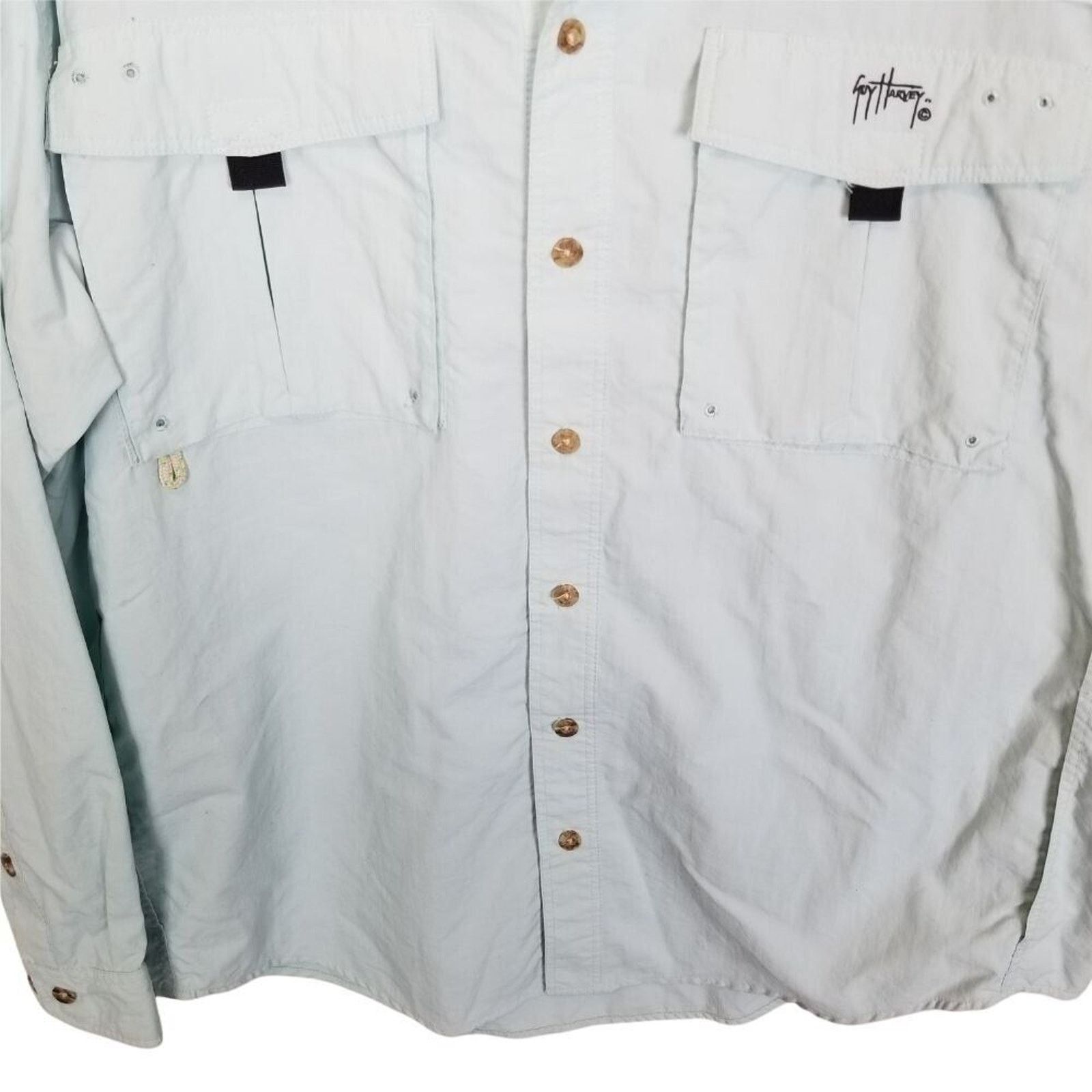 Guy Harvey Aftco Bluewater Guy Harvey Mens Vented Fishing Shirt Size L Size US L / EU 52-54 / 3 - 3 Thumbnail