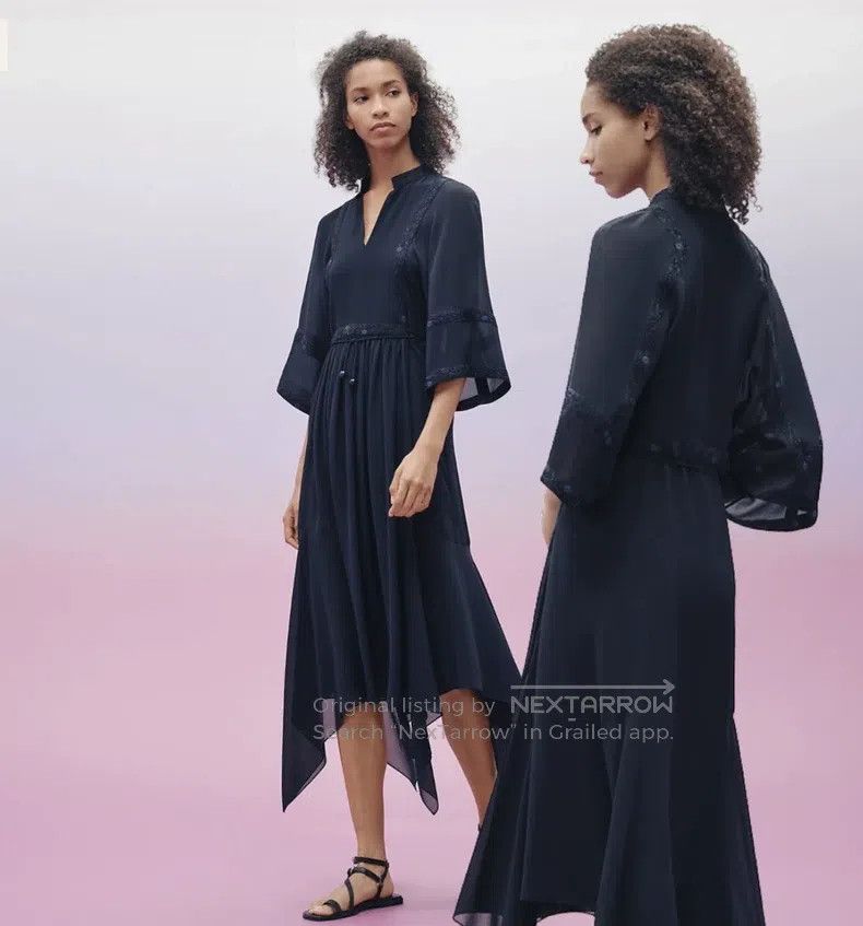 Hermes Hermes Heavy Silk Evening Dress Size XXS / US 00 / IT 34 - 1 Thumbnail
