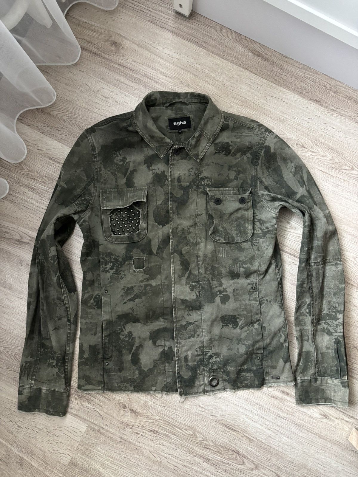 tigha Rare camo Tigha distressed jacket Size US L / EU 52-54 / 3 - 1 Thumbnail