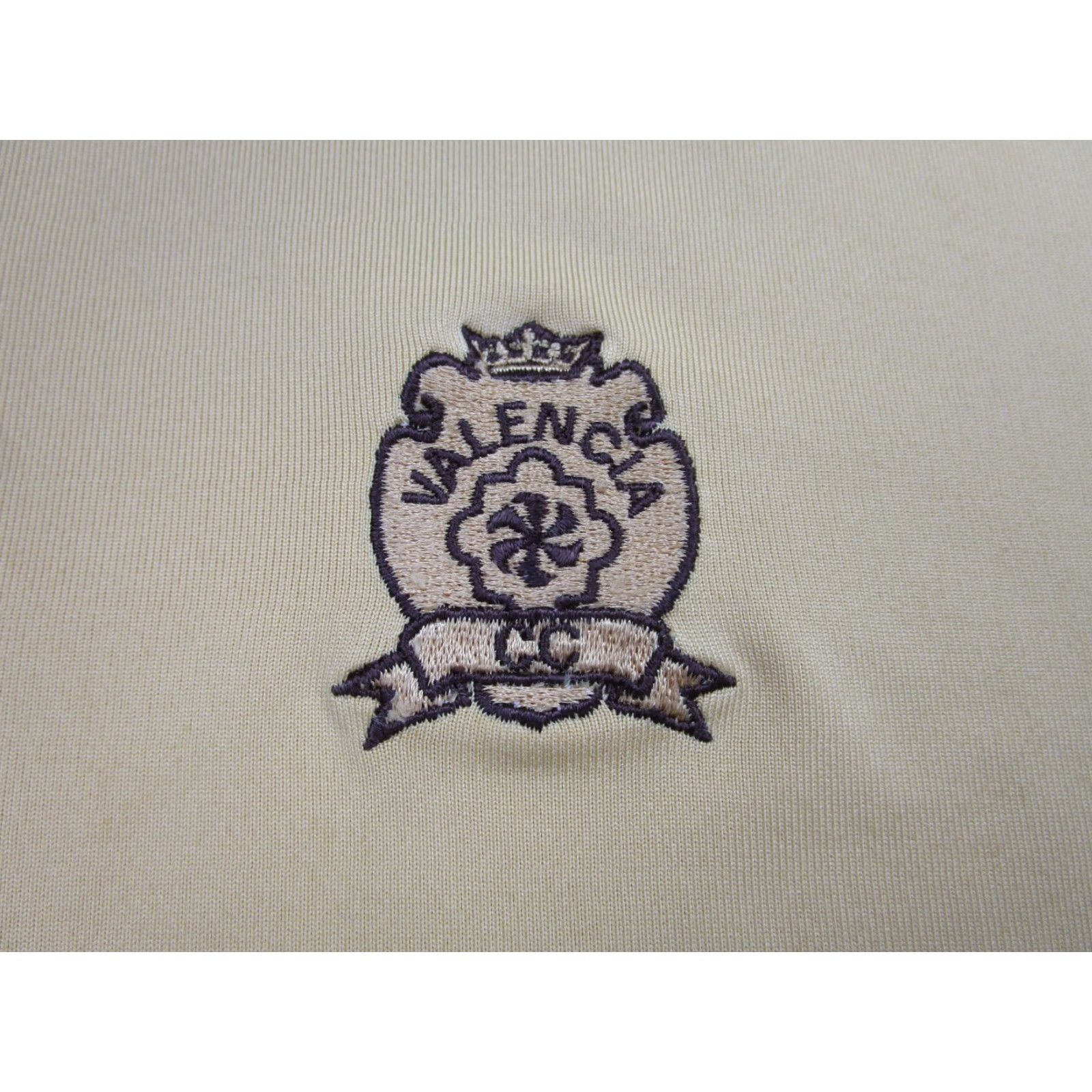 Vintage Straight Down Polo Shirt Mens L Yellow Beige Pattern Solid Jersey Polyester Golf Button Collared Short Sleeve Vintage No Size US L / EU 52-54 / 3 - 5 Thumbnail