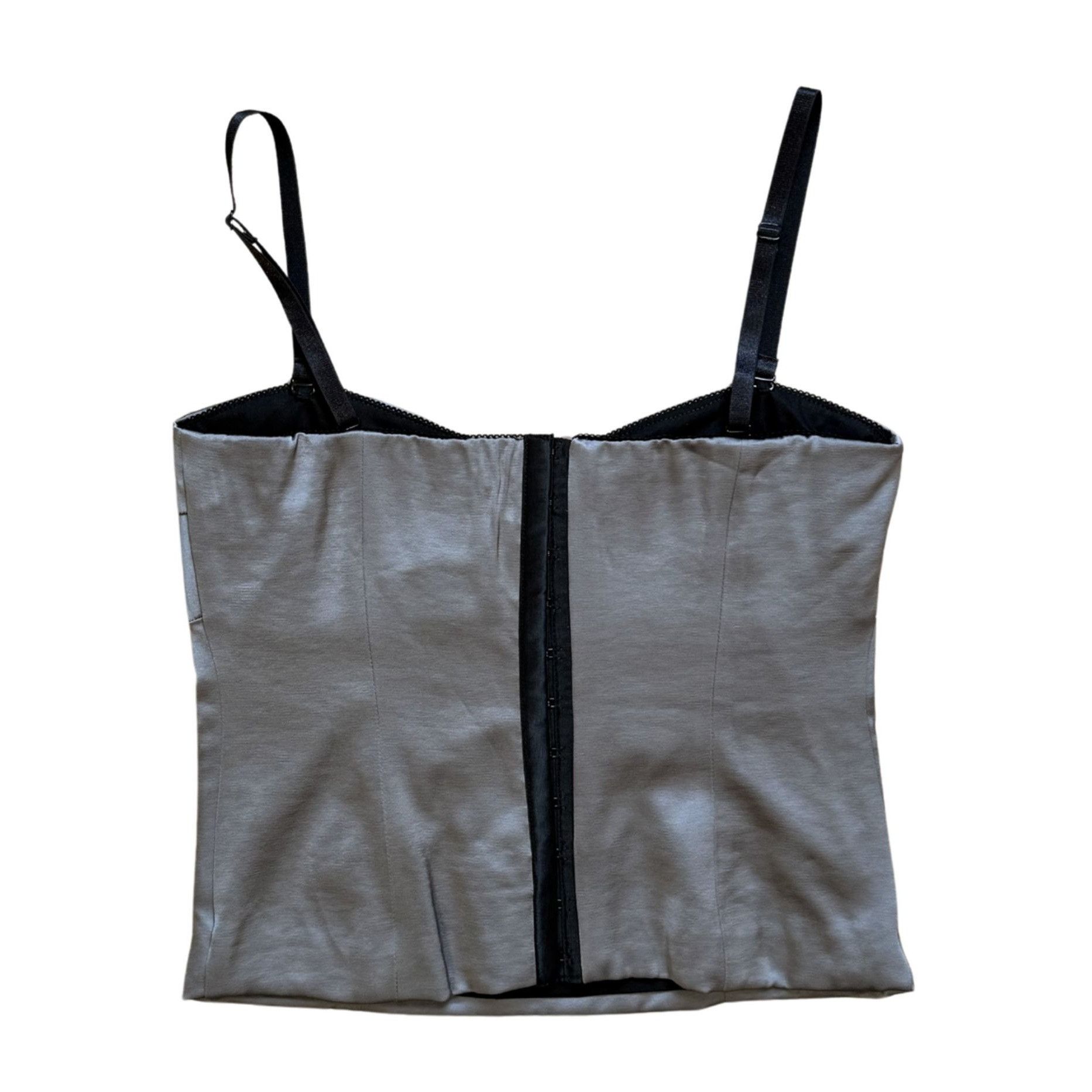 Other Attega Silver Satin Bustier Top NWT $166 XS Size XS / US 0-2 / IT 36-38 - 3 Thumbnail