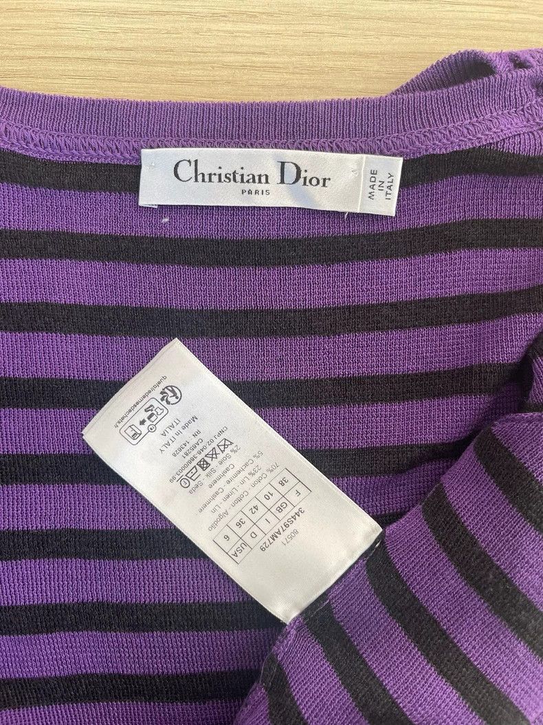 Dior Dior Classic purple striped long sleeves Size XS / US 0-2 / IT 36-38 - 3 Thumbnail