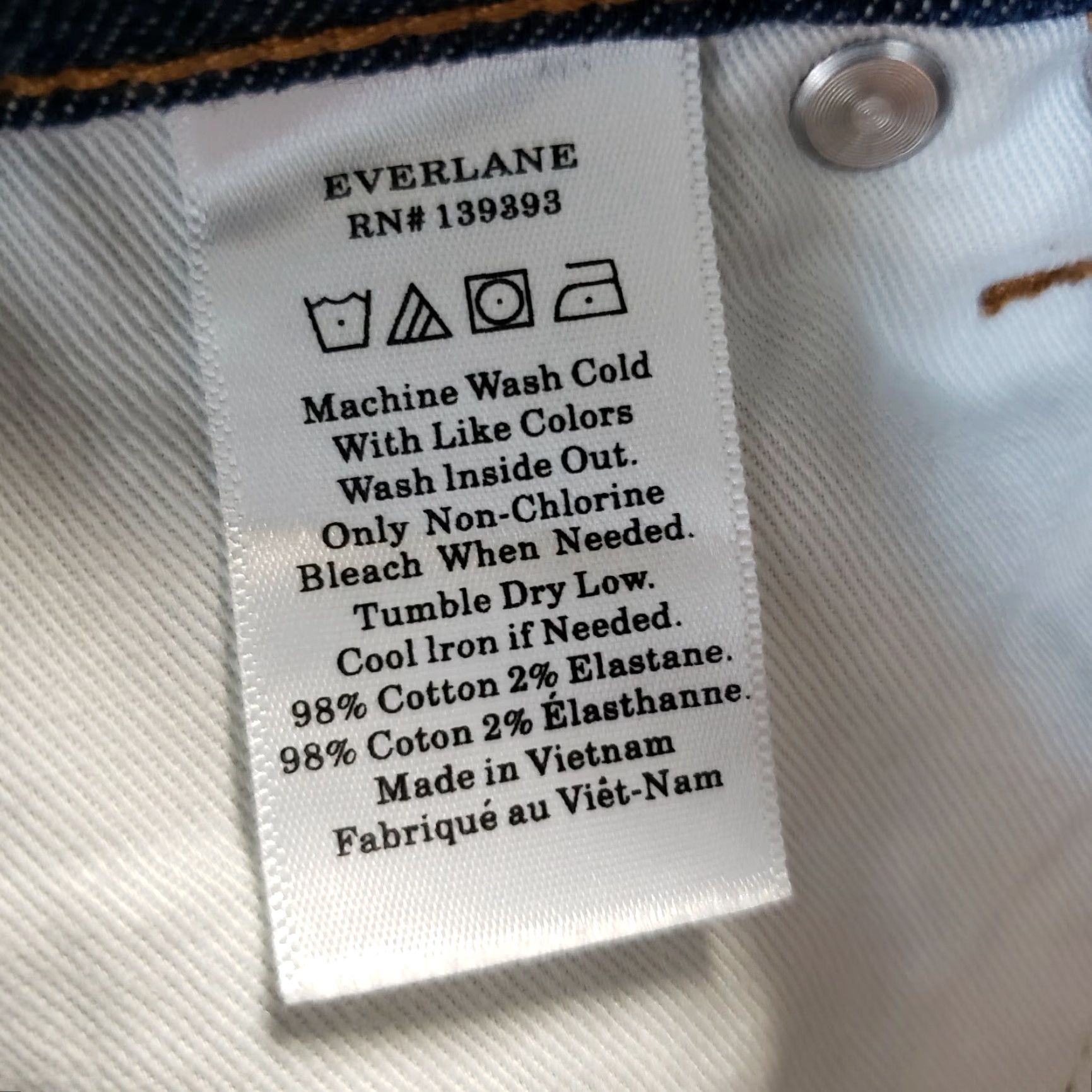 Everlane Everlane Womens Ankle Jeans Sz 27 Blue Dark Wash Mid Rise Jeans 27 Womens Blue Dark Wash Ankle Rise Mid Denim Size 27" / US 4 / IT 40 - 7 Thumbnail
