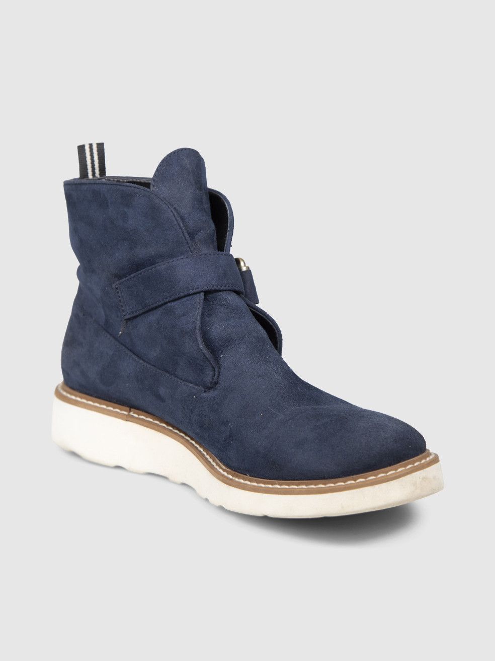 Stella McCartney Navy Vegan Suede Ankle Boots Size US 7 / IT 37 - 1 Thumbnail