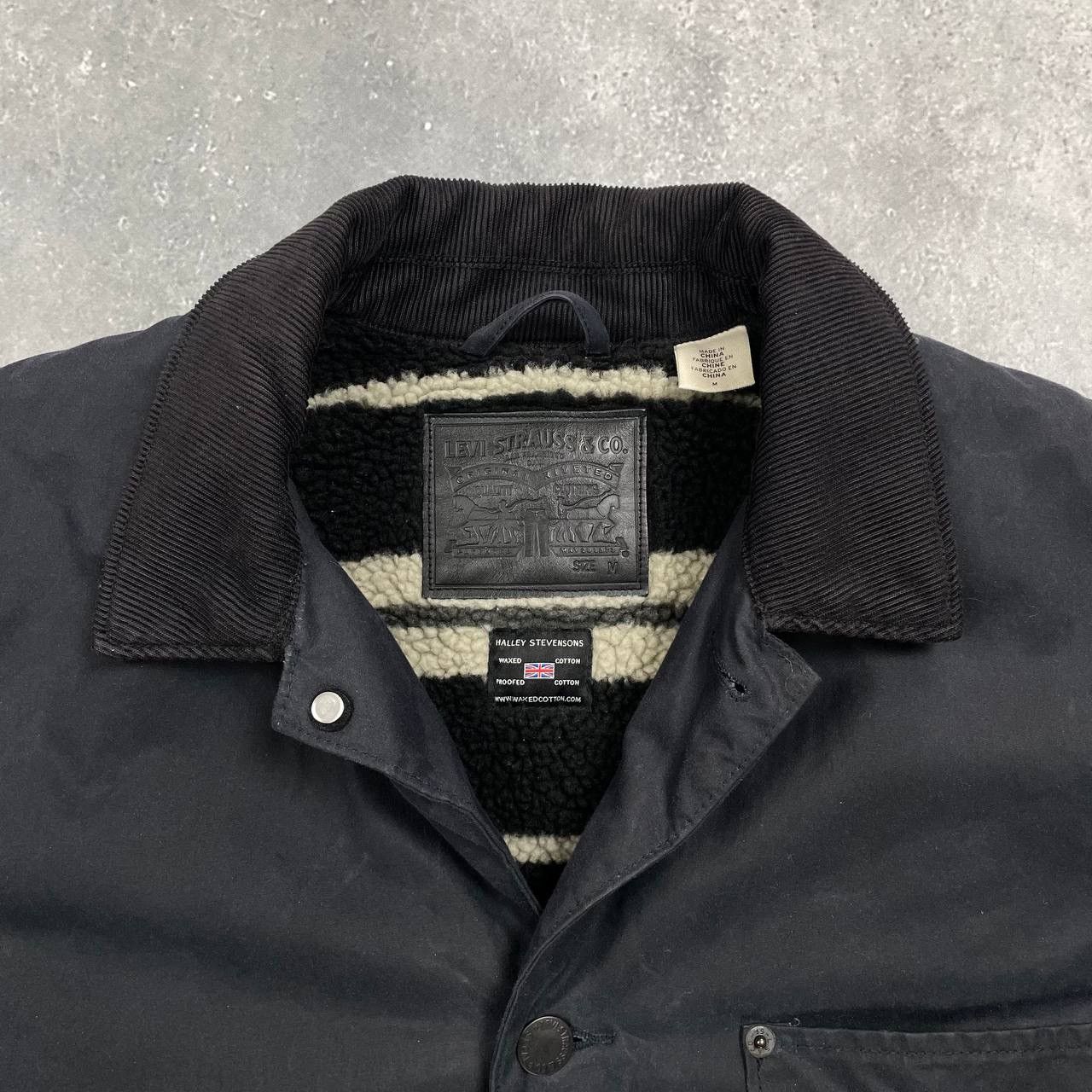 Levi's Levis Halley Stevenson Waxed Cotton Jacket Blue Size M Size US M / EU 48-50 / 2 - 5 Thumbnail
