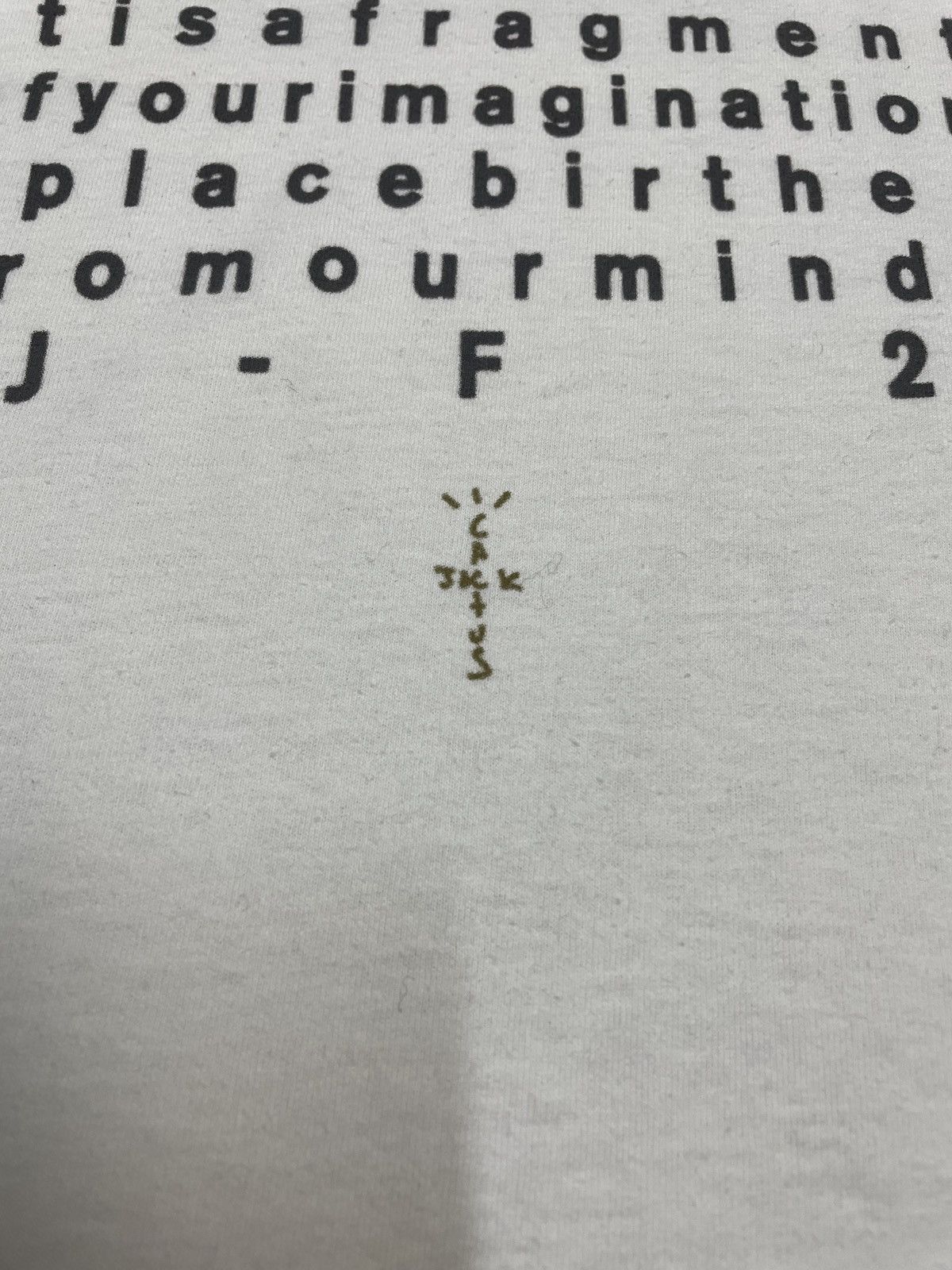 Travis Scott Travis Scott Cactus Jack T-shirt For Fragment Manifest Tee Size US L / EU 52-54 / 3 - 16 Thumbnail