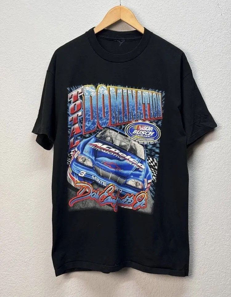 Band Tees × NASCAR × Vintage Vintage VTG Dale Earnhardt JR Total Domination 1998 Nascar Size US L / EU 52-54 / 3 - 3 Thumbnail