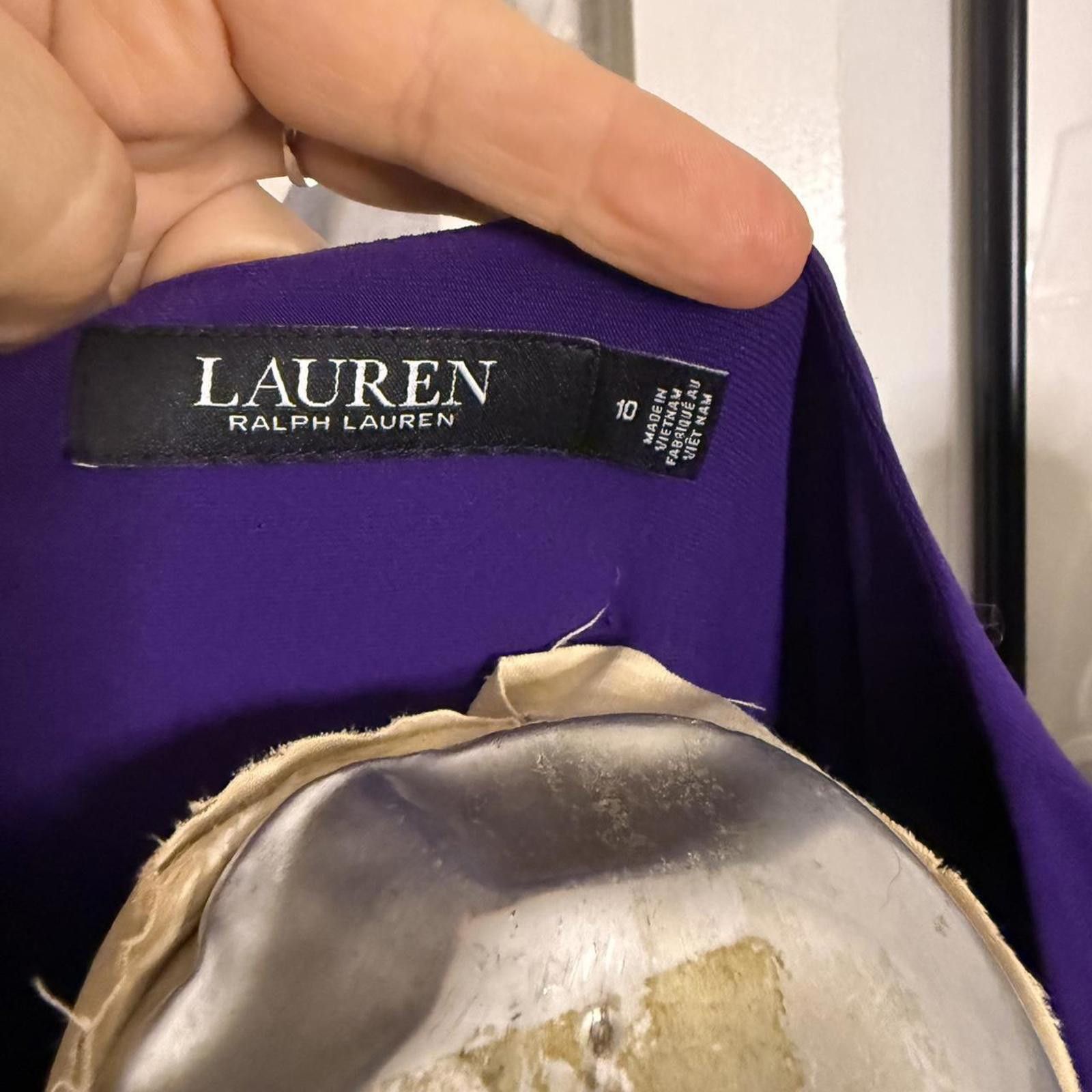 Lauren Ralph Lauren Ralph Lauren Vintage Black Label Purple Wrap Dress Size 10 Size L / US 10 / IT 46 - 3 Thumbnail