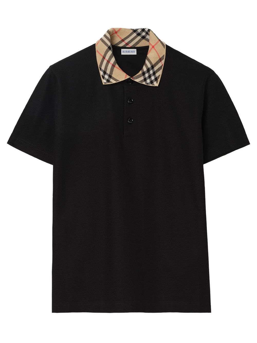 Check-Collar Cotton Polo Shirt, Men's (Size Xl)