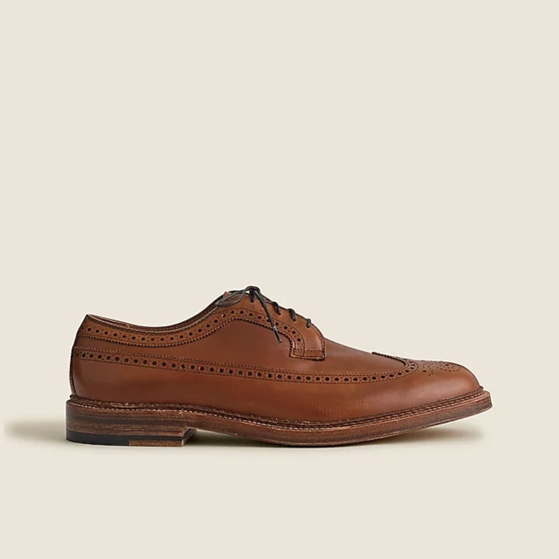 Alden × J.Crew Long Wingtip Bluchers Tobacco Leather Size US 7 / EU 40 - 12 Thumbnail