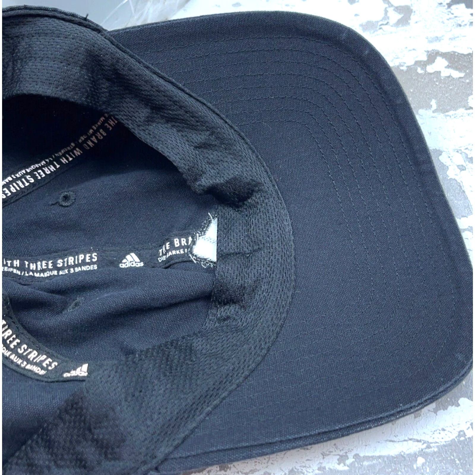 Adidas Adidas Hat Cap Baseball Strap Back Black White Canvas Adult Men One Size Casual Sport Logo Crew Neck? Size ONE SIZE - 5 Thumbnail