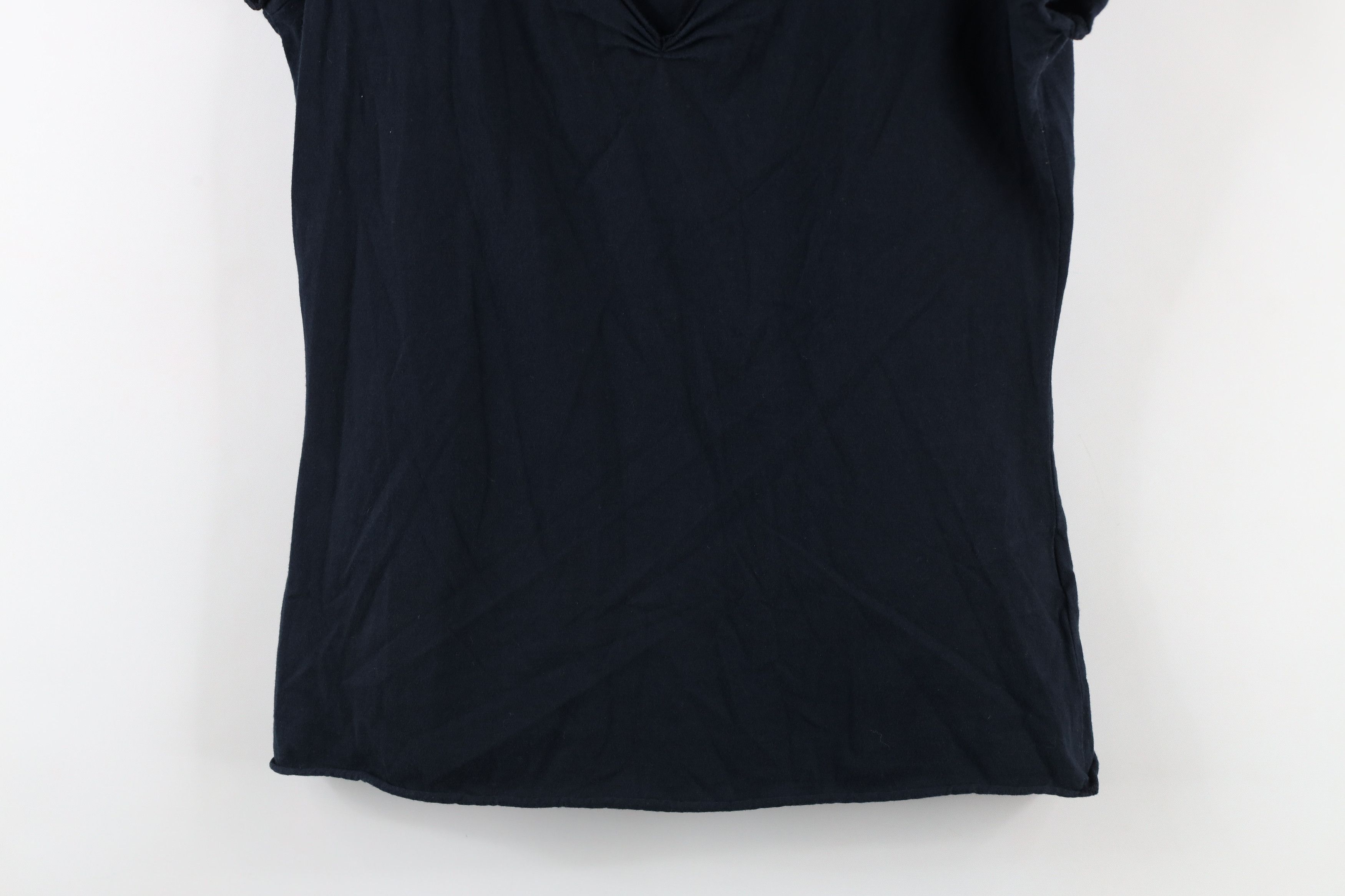 Johnny Was × Vintage Vintage 90s Johnny Was Marled Blank V-Neck T-Shirt Black USA Size M / US 6-8 / IT 42-44 - 3 Thumbnail