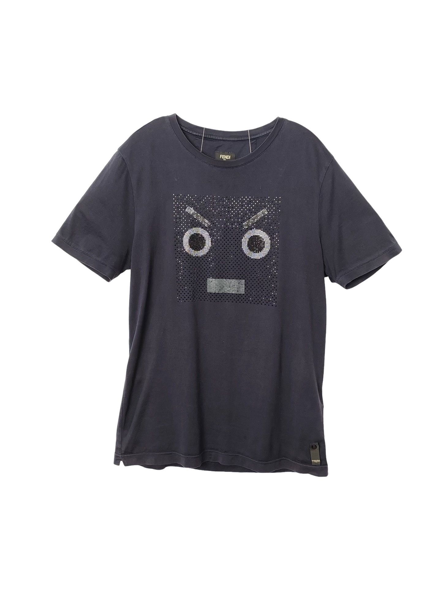 Fendi Fendi Crystal Face Short Sleeve T-Shirt Size M Size US M / EU 48-50 / 2 - 1 Thumbnail