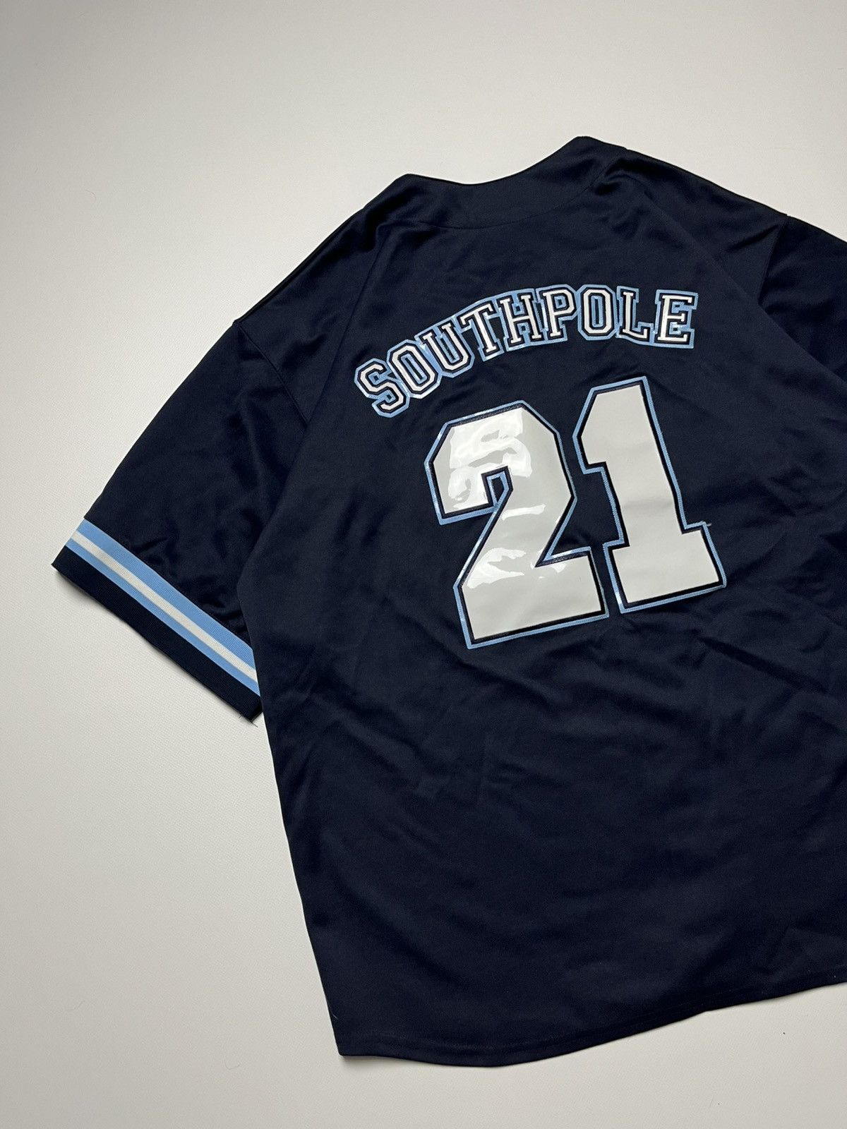 Southpole Vintage Southpole Baseball Jersey Navy Blue #21 Y2K XL Size US XL / EU 56 / 4 - 6 Thumbnail