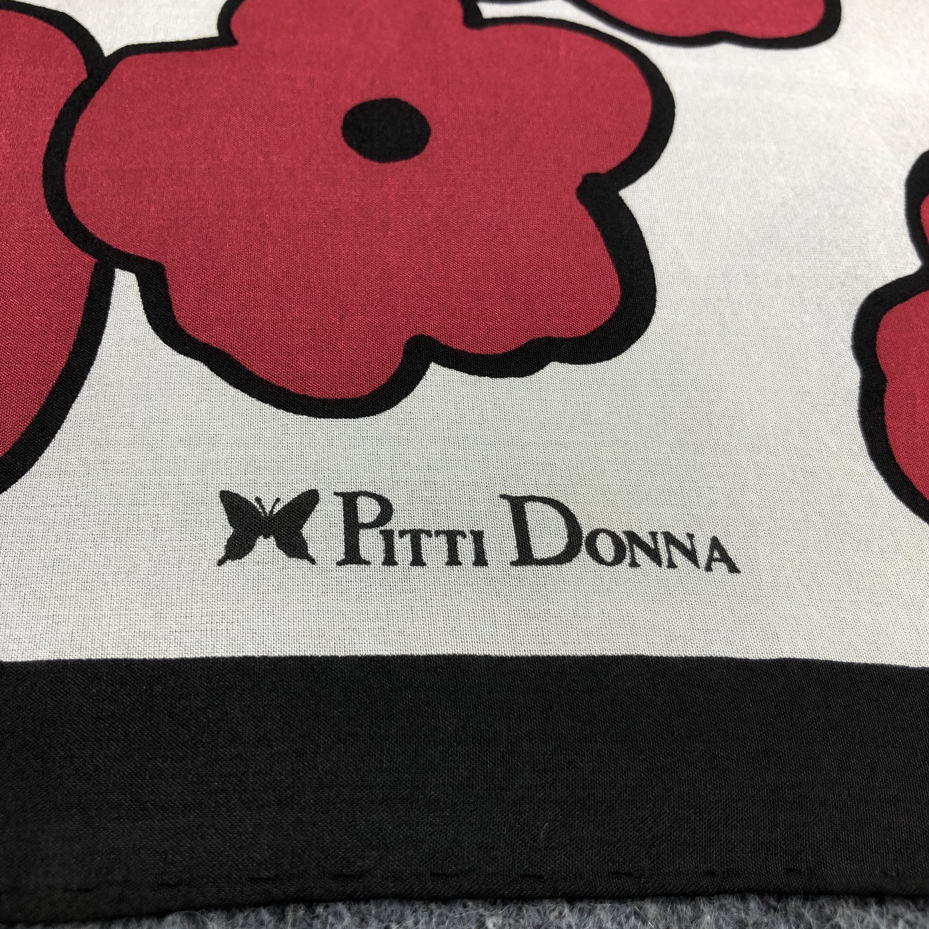 Vintage Pitti Donna Floral Silk Scarf M903 Size ONE SIZE - 3 Thumbnail