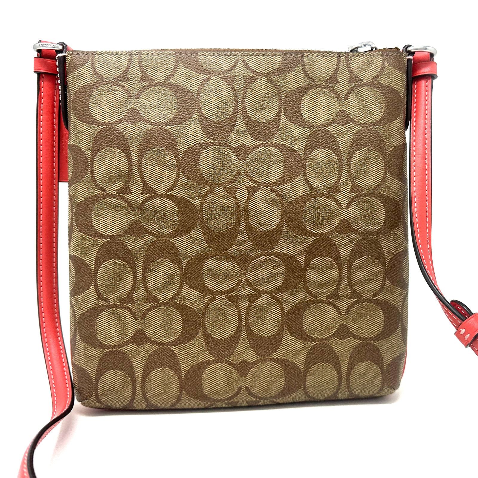 Coach Coach Mini Rowan File Bag Signature Canvas Khaki CF340 Size ONE SIZE - 2 Thumbnail