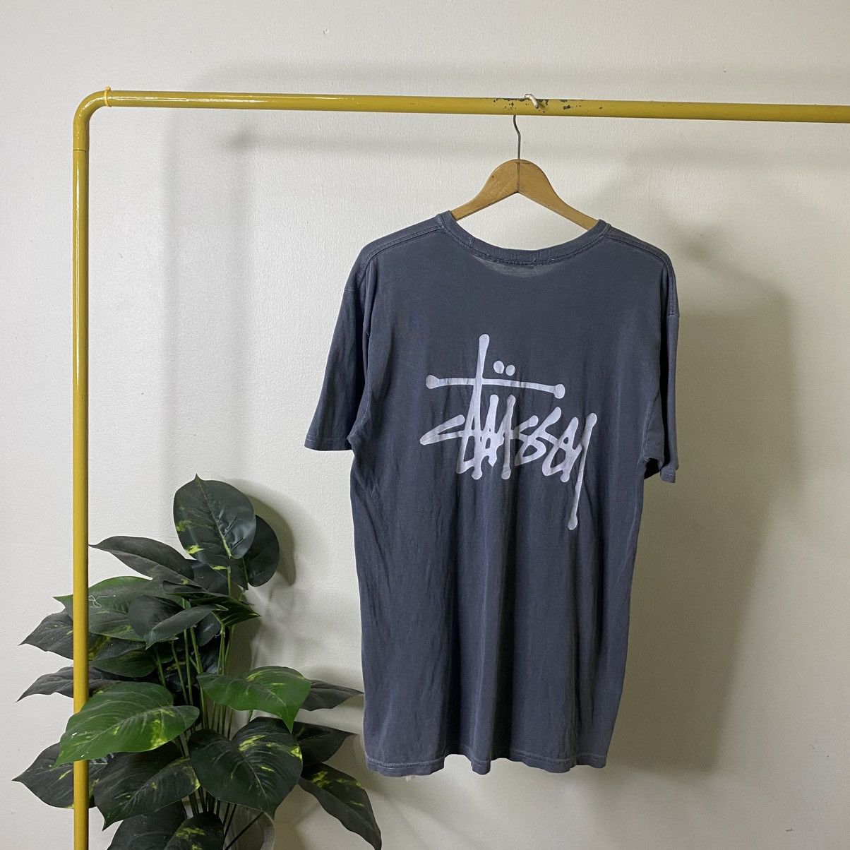 Stussy Y2K Stussy Script Washed Grey Skater Tee Size US M / EU 48-50 / 2 - 1 Thumbnail