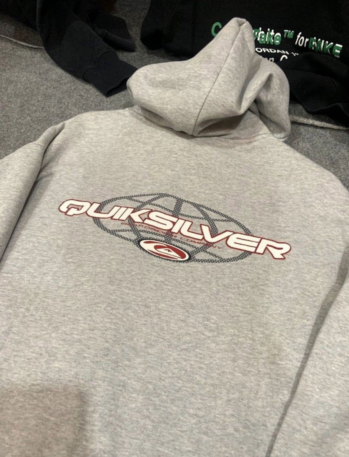 Quiksilver × Vintage Vintage Zip Hoodie Quick Silver Globe Size US XL / EU 56 / 4 - 1 Thumbnail