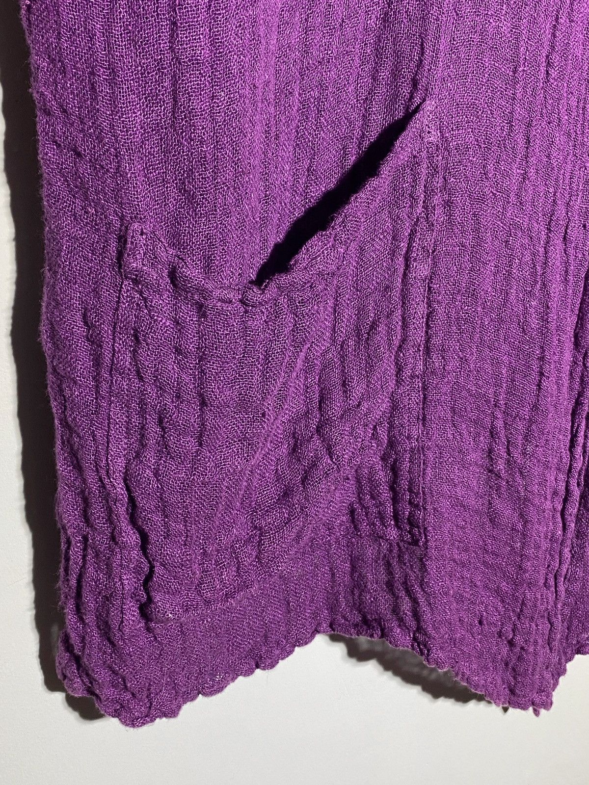Other Grizas Lightweight Purple Linen Cardigan Size L / US 10 / IT 46 - 9 Thumbnail