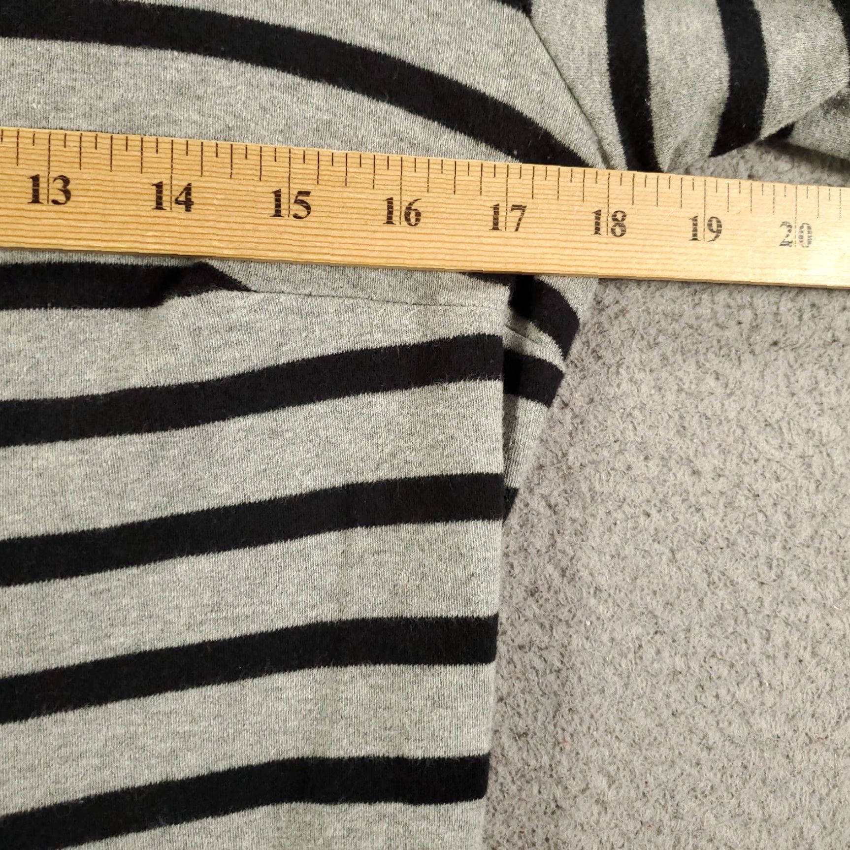 Old Navy OLD NAVY Women's Shift Dress Size Large Gray Striped Knee Length Long Sleeve Zip Classic Casual Travel Size L / US 10 / IT 46 - 4 Thumbnail