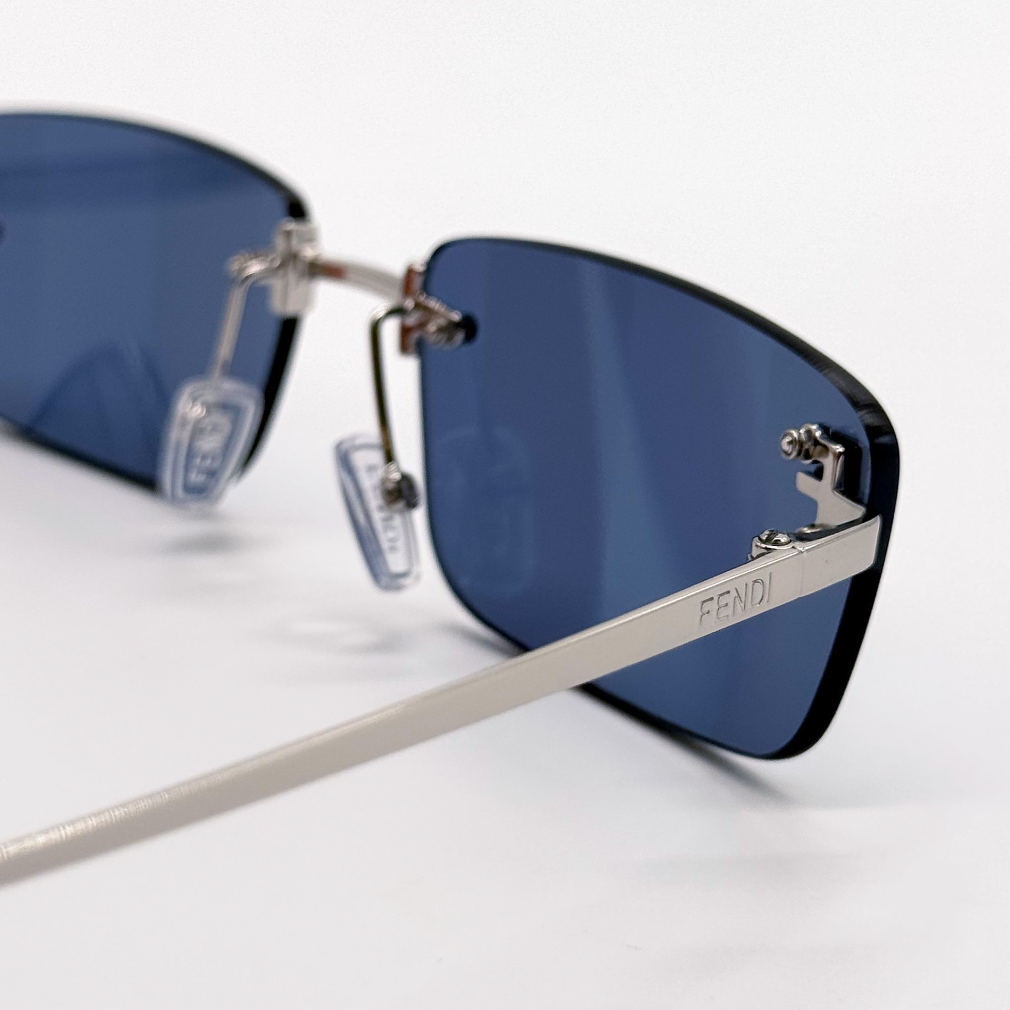 Fendi NEW FE4172US 16X BLUE SILVER UNISEX SUNGLASSES FENDI FE4172U Size ONE SIZE - 7 Thumbnail
