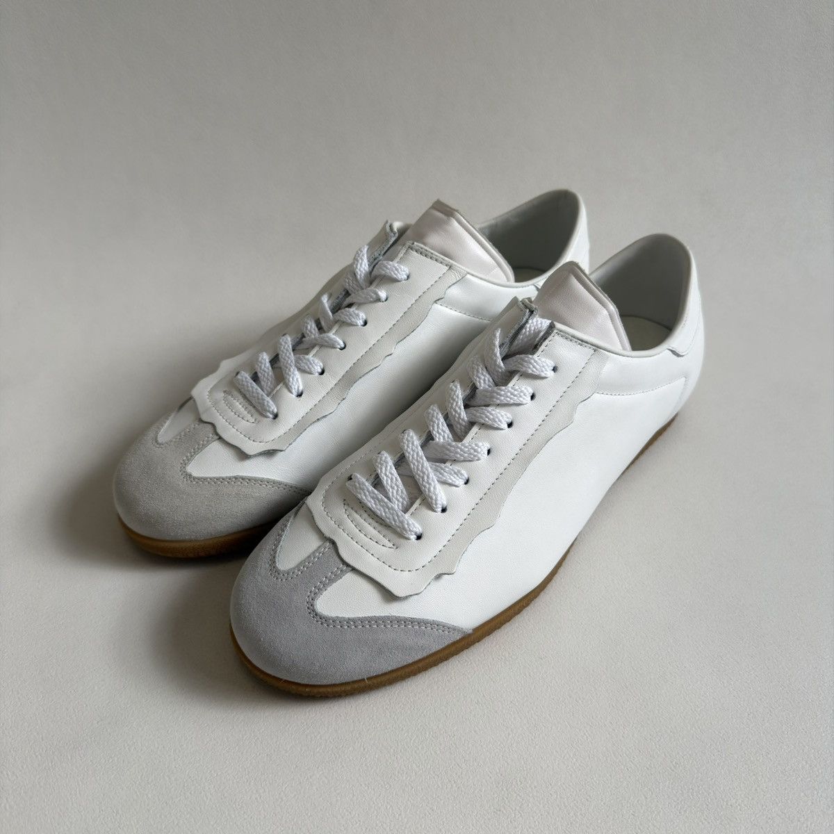 Maison Margiela Sample White Leather ‘Featherlight’ Sneakers Size US 10 / EU 43 - 3 Thumbnail