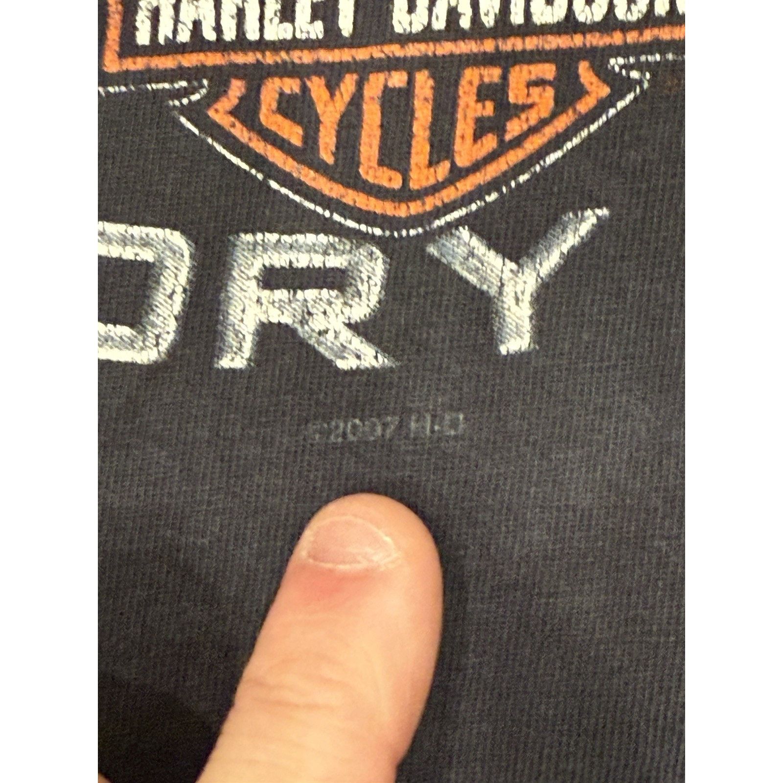 Harley Davidson Harley Davidson Graphic Tee Distressed Y2K 2007 Faded Size US L / EU 52-54 / 3 - 3 Thumbnail