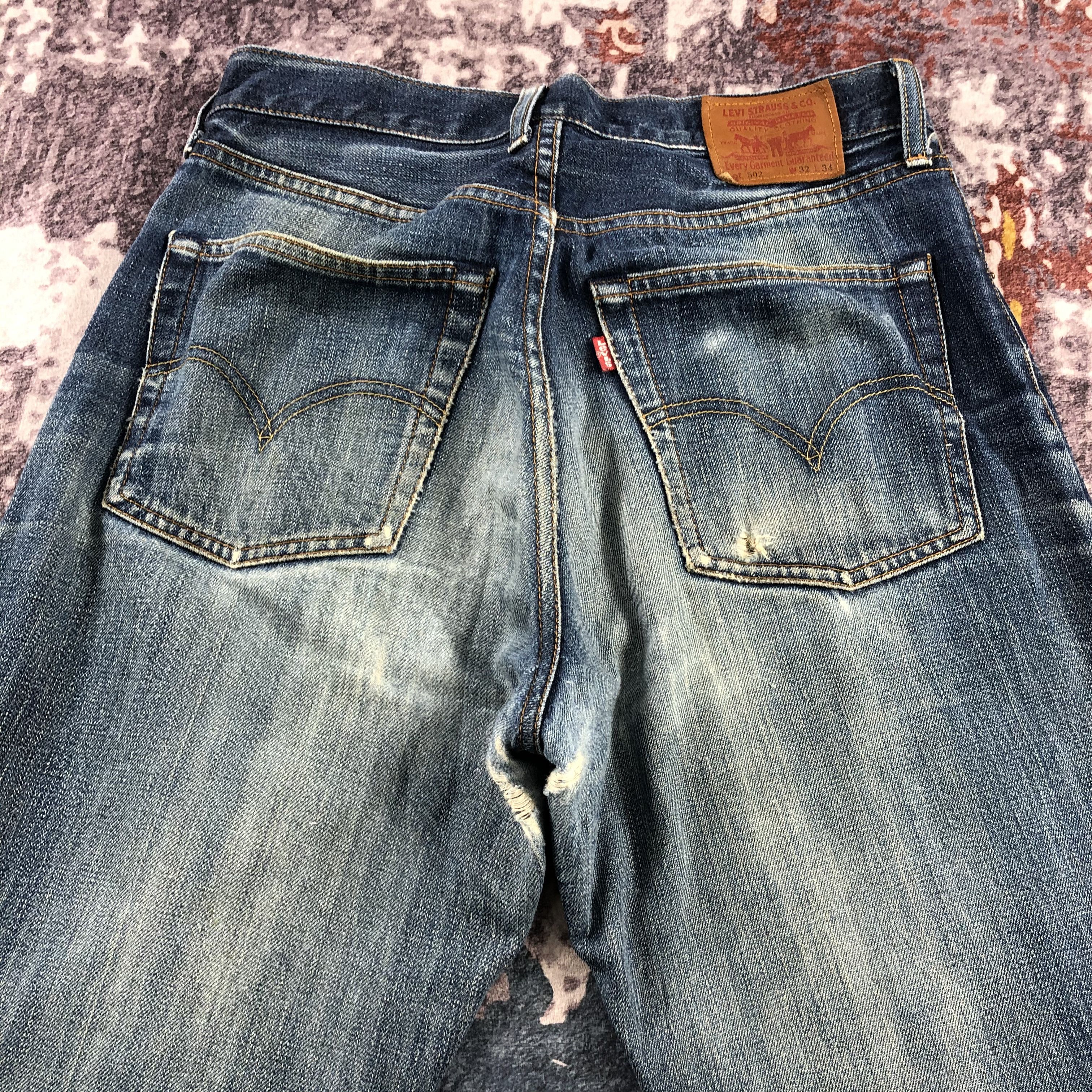 Levi's × Vintage Vintage 90s Blue Wash Levis 502 Jeans-JM2729 Size US 31 - 5 Thumbnail