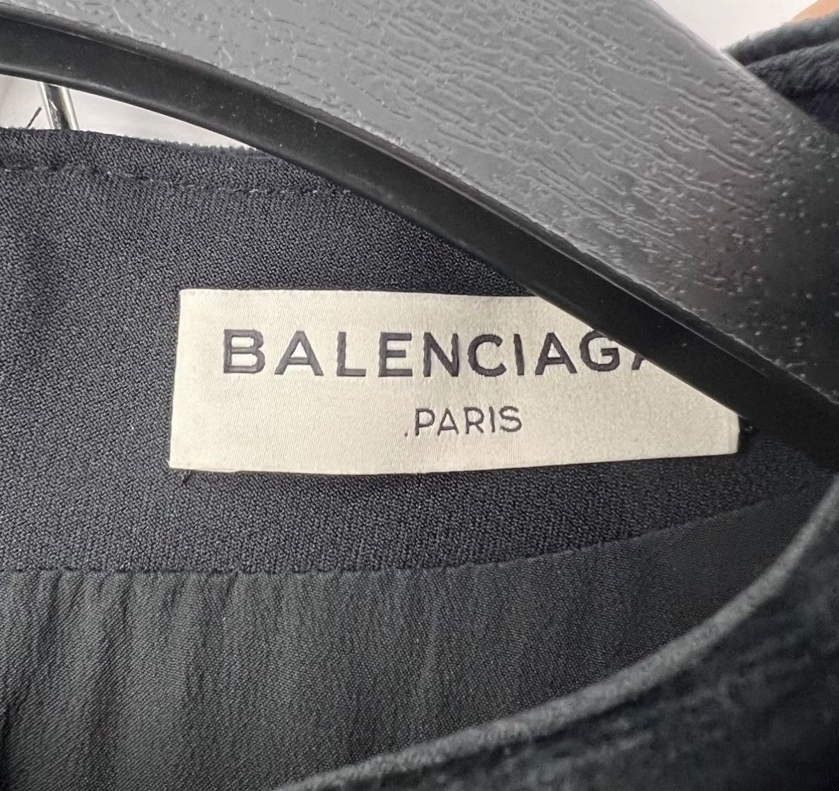 Balenciaga Balenciaga Black Velvet Heavy Embroidery Short Sleeve K12 Size XS / US 0-2 / IT 36-38 - 5 Thumbnail