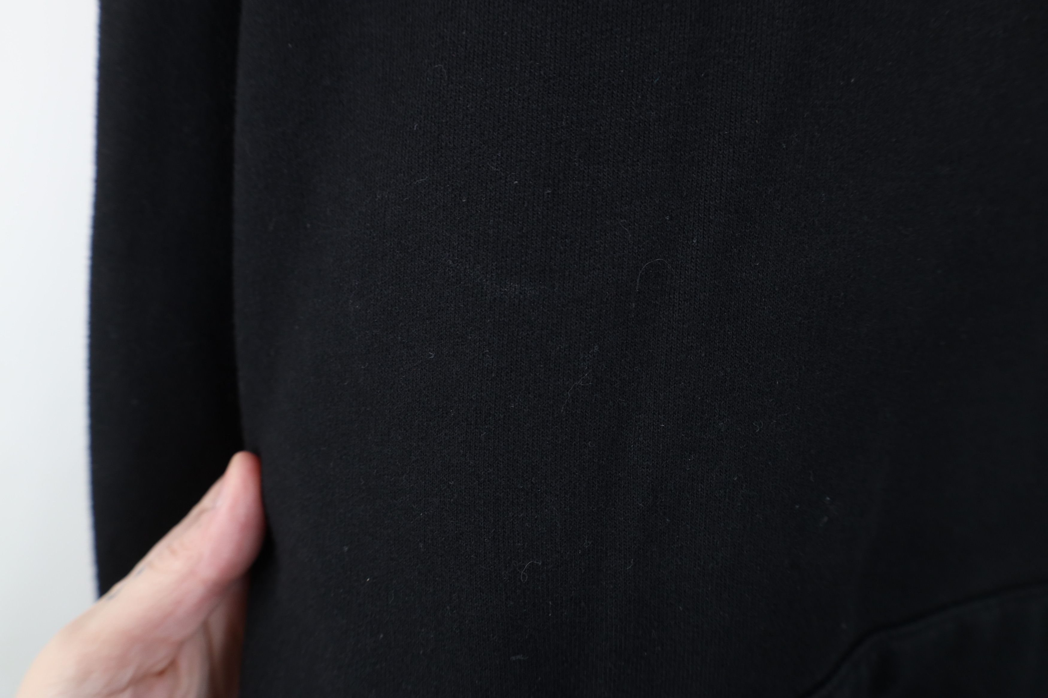 Vintage Vintage 90s Y2K Streetwear Blank Hoodie Sweatshirt Black Size US L / EU 52-54 / 3 - 7 Thumbnail