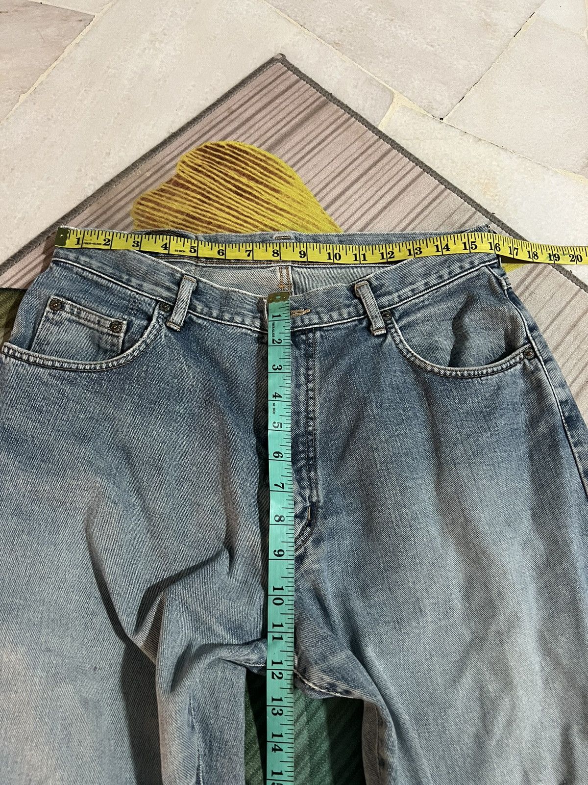 Edwin × If Six Was Nine 💥Baggy💥Vintage 90’s Edwin Distressed Jeans Light Wash Size US 31 - 14 Thumbnail