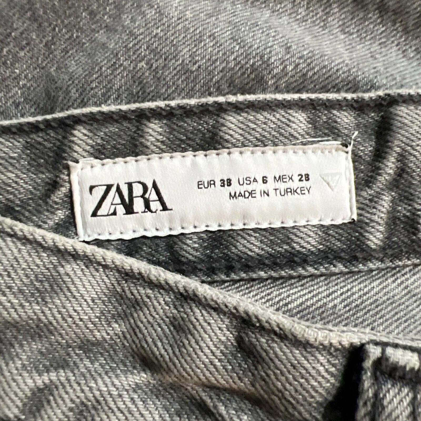 Zara Zara Women's Grey Jeans Size 28" / US 6 / IT 42 - 6 Thumbnail